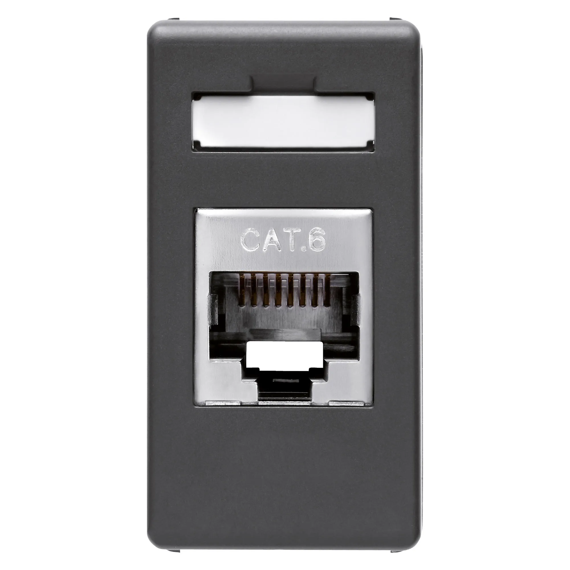 Conector, Rj45, 4, Perechi, Categoria, 6, Ftp, Fara, Unelte, 1, Modul, Sistem, Negru, Gewiss, System, GW21686