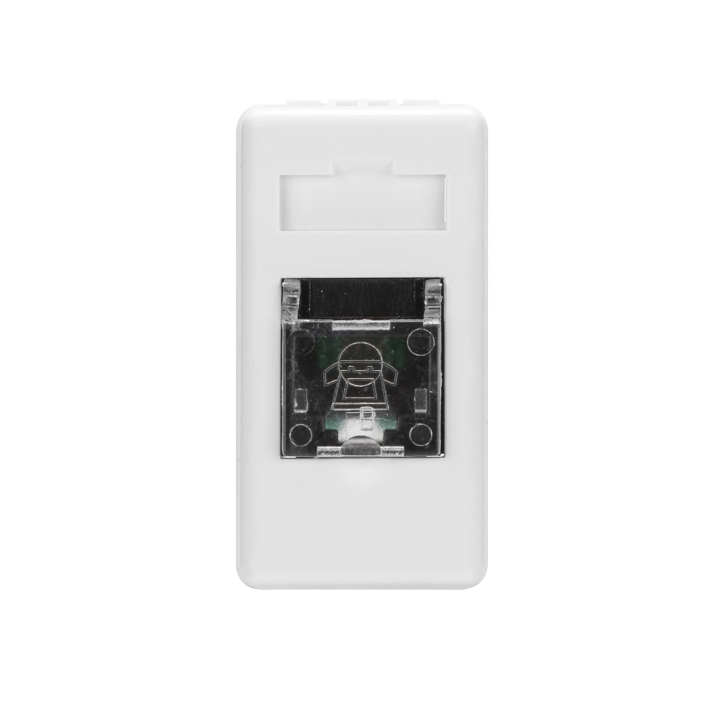 Priza, Telefonica, Rj11, 2, Perechi, Pereche, Rasucita, Terminale, Insurubate, 1, Modul, Sistem, Alb, Gewiss, System, GW20251 