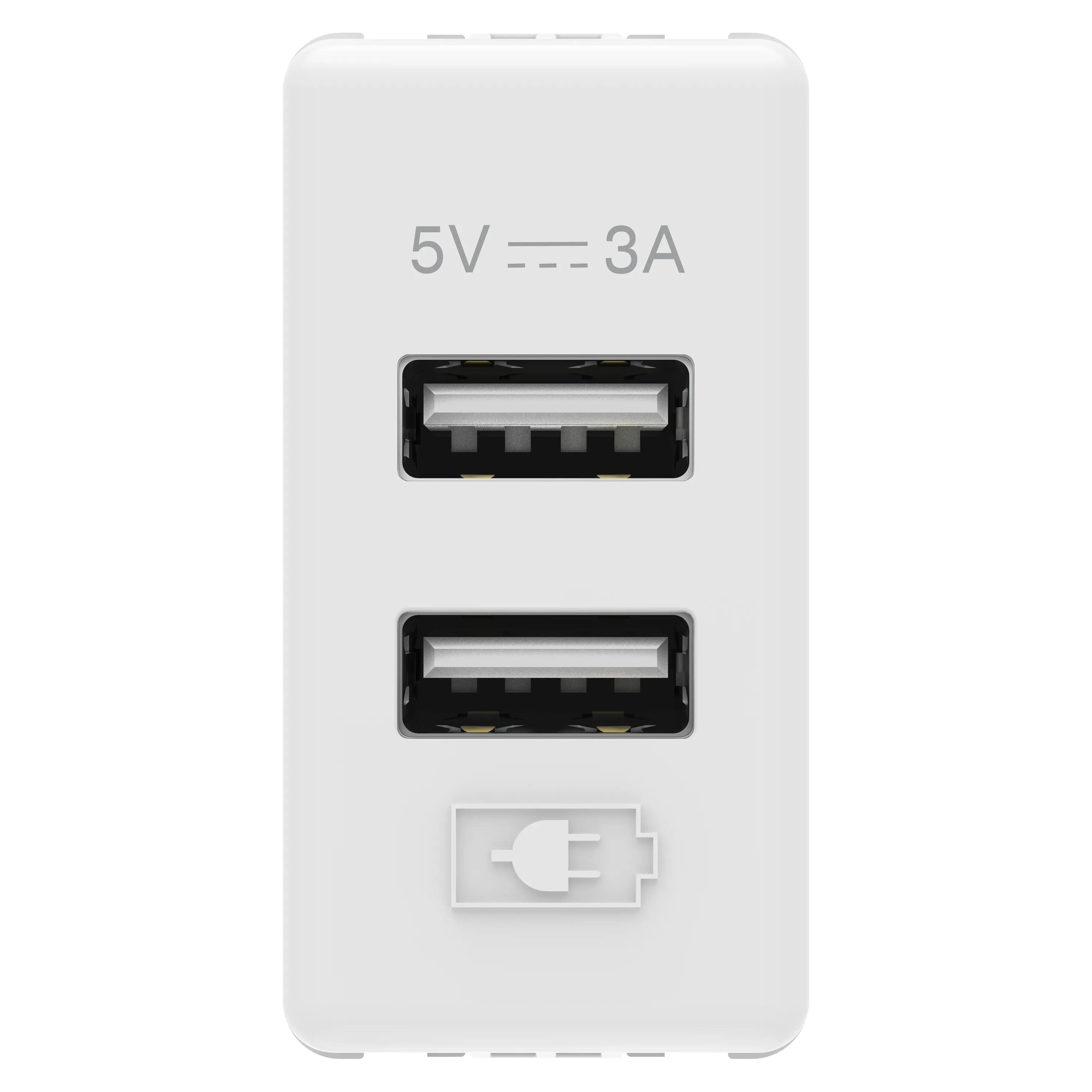Incarcator, Usb, TIP, A+A, 3A, Alb, Sistem, Gewiss, System, GW20362 