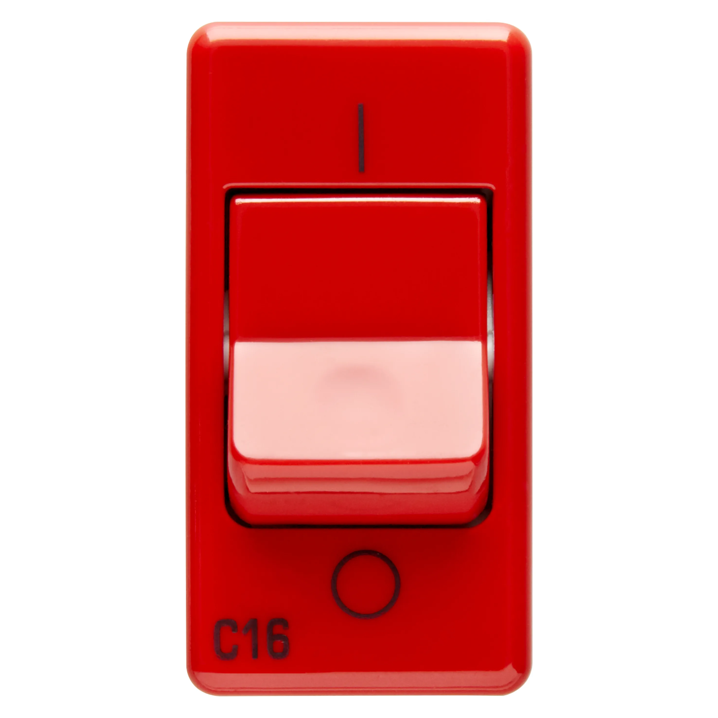 Intrerupator Miniatural Pentru Linii Dedicate 1P+N 16A 3Ka 6Ma Caracteristica C 1 Modul Rosu Sistem Gewiss System GW20456