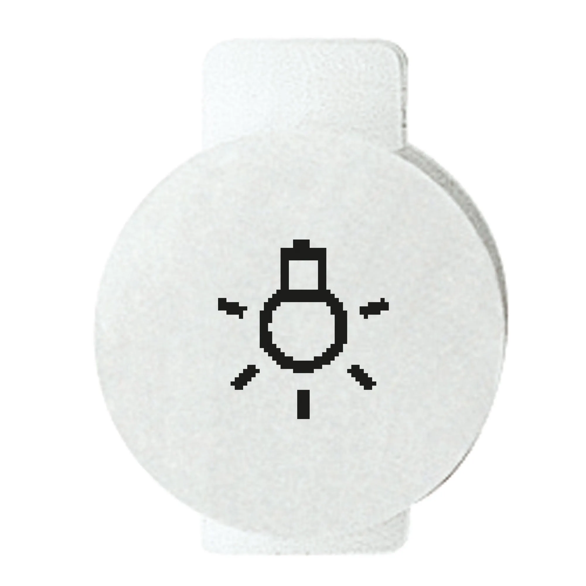Lentila, Cu, Simbol, Iluminat, Pentru, Dispozitivele, De, Comanda, Lumina, Lumina, Simbol, Sistem, Alb, Gewiss, System, GW20539