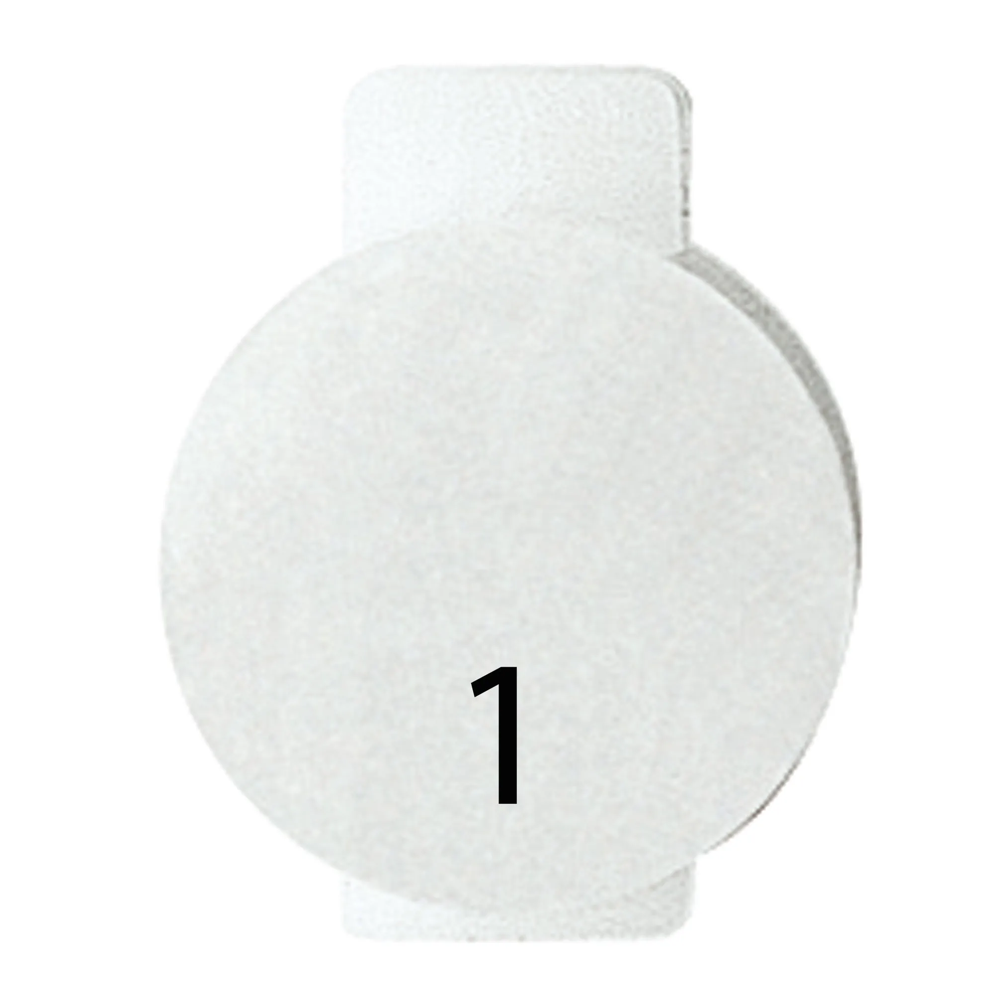 Lentila, Cu, Simbol, Iluminat, Pentru, Dispozitivele, De, Comanda, Unu, Simbol, 1, Sistem, Alb, Gewiss, System, GW20561