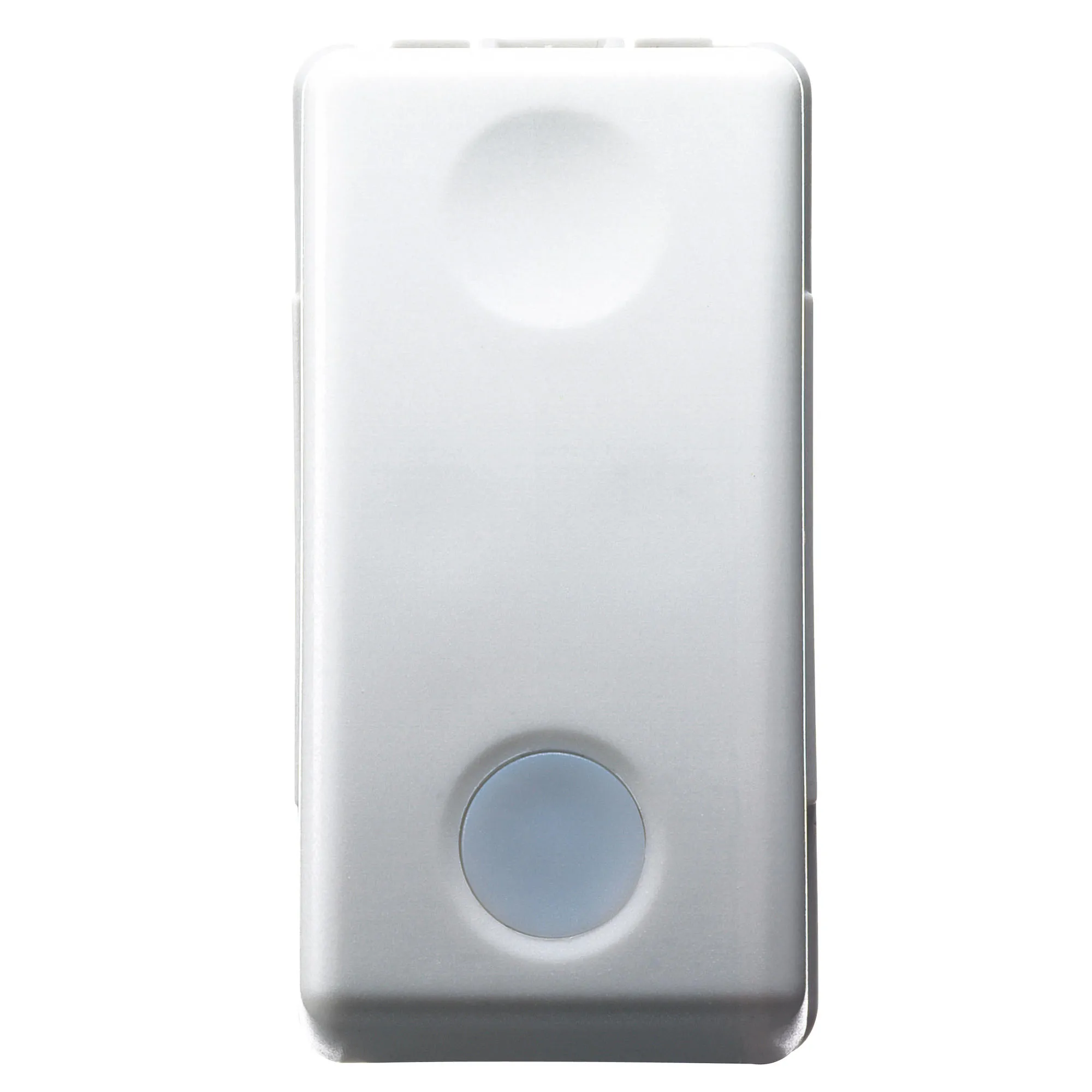 Comutator, Unidirectional, 2P, 250V, C.A., 16Ax, Cu, Lentila, Neutra, Inlocuibila, Iluminabila, 1, Modul, Sistem, Alb, Gewiss, System, GW20584