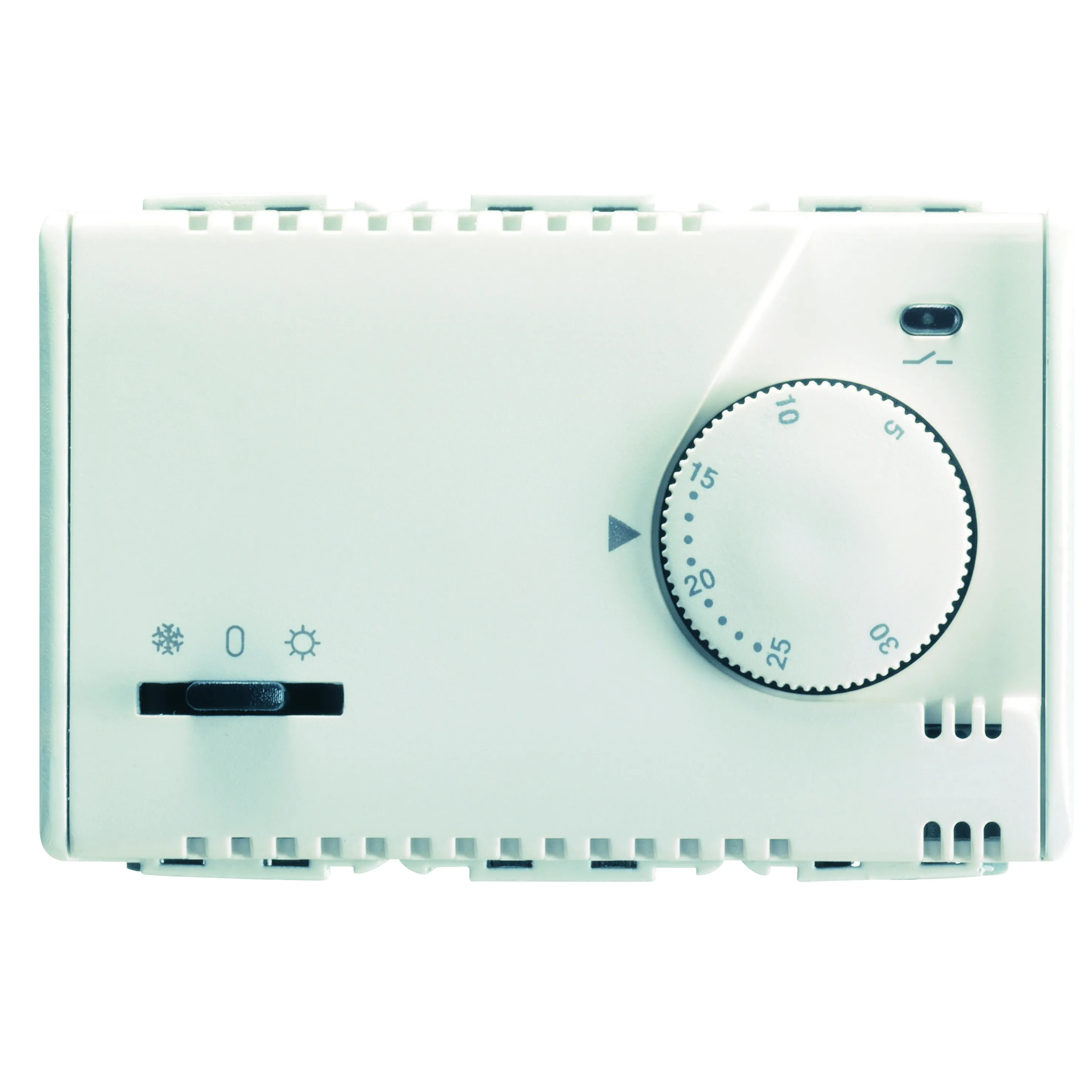 Termostat, Electronic, Vara/Iarna, Cu, Reglaj, Buton, 230V, C.A., 50/60Hz, 3, Module, Sistem, Alb, Gewiss, System, GW20852 
