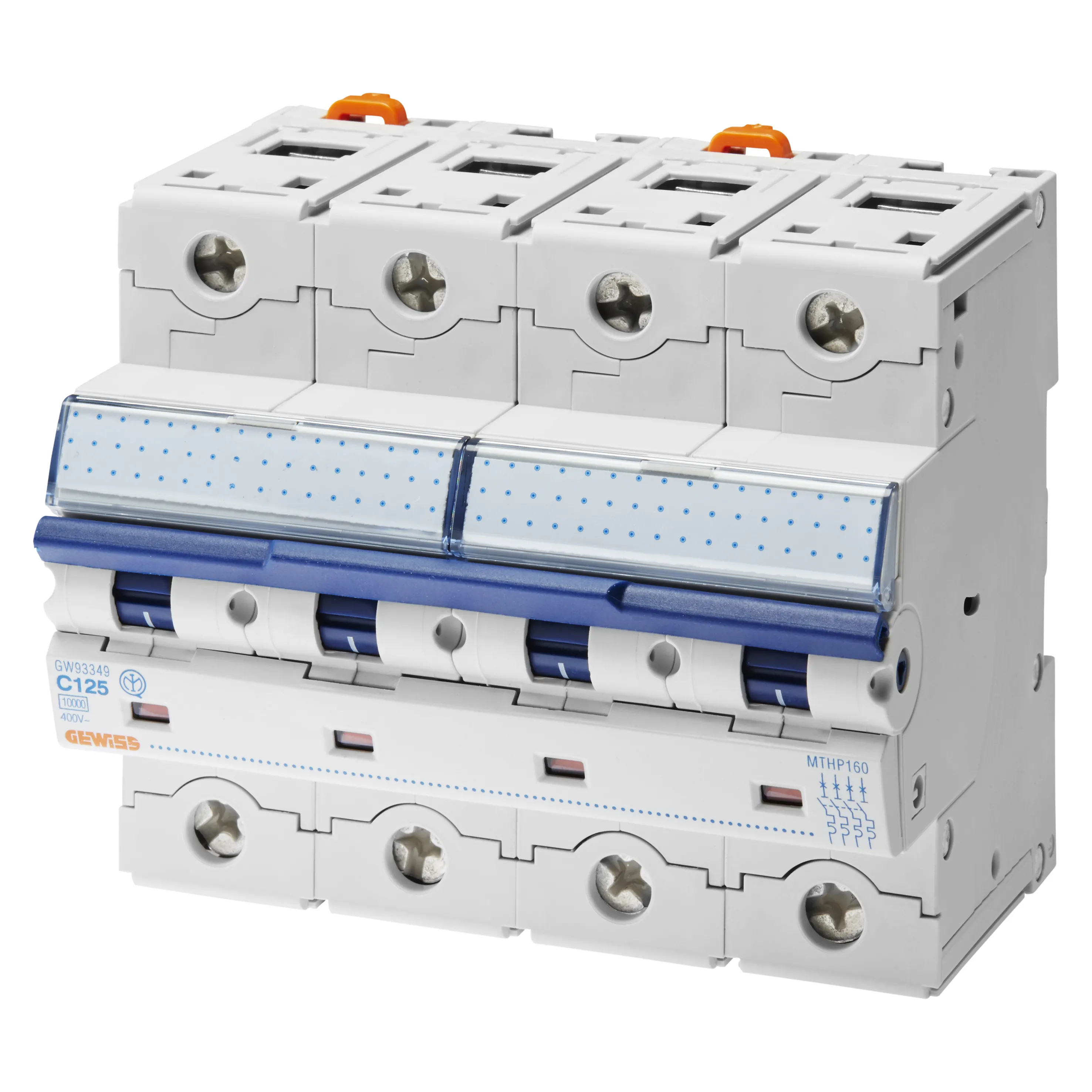 Intrerupator Miniatural De Inalta Performanta MTHP 250 4P Tetrapolar Curba C 32A 6 Module Gewiss GW93243