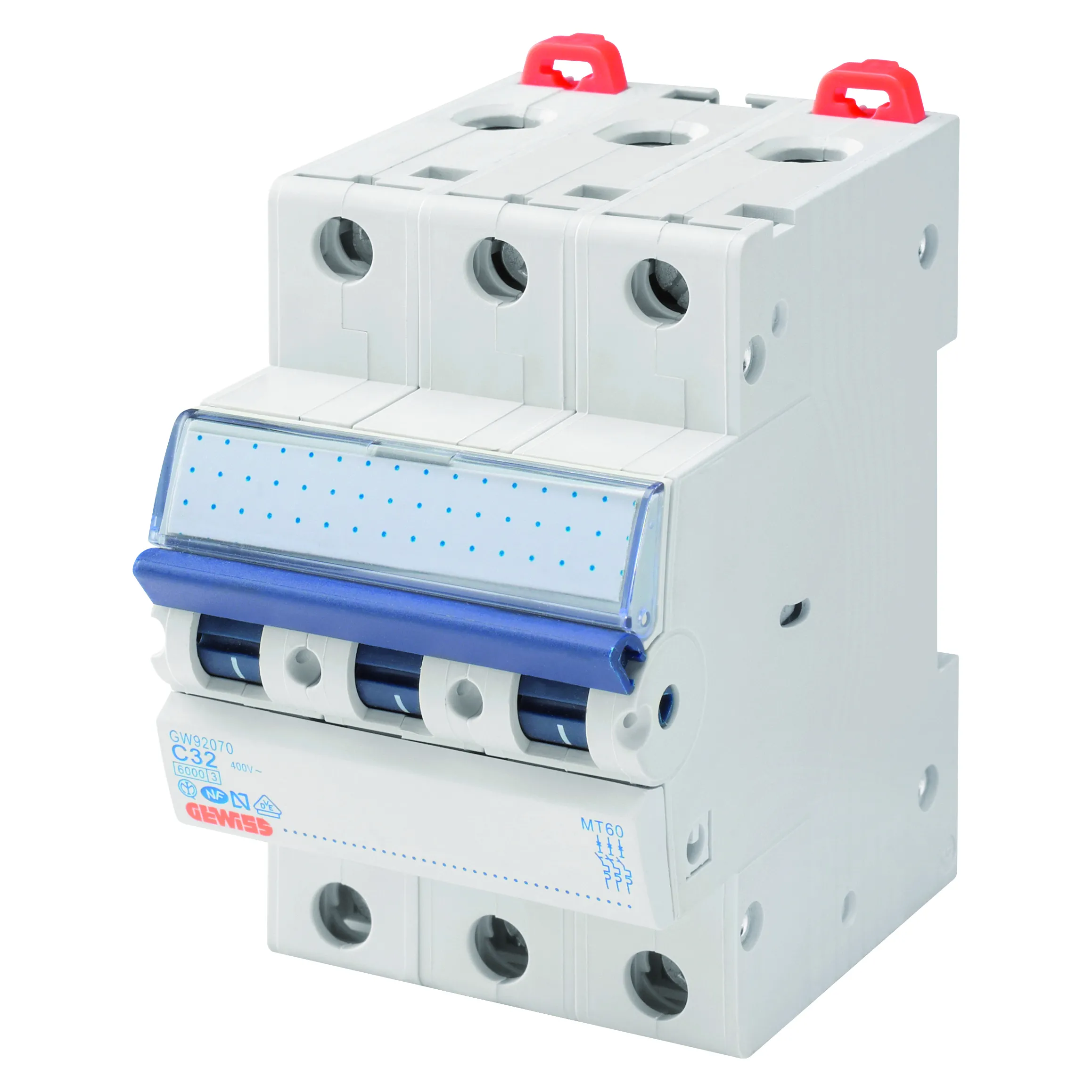 Intrerupator Siguranta automata MT 60 3P Tripolar Curba D 13A 3 Module Gewiss GW92474