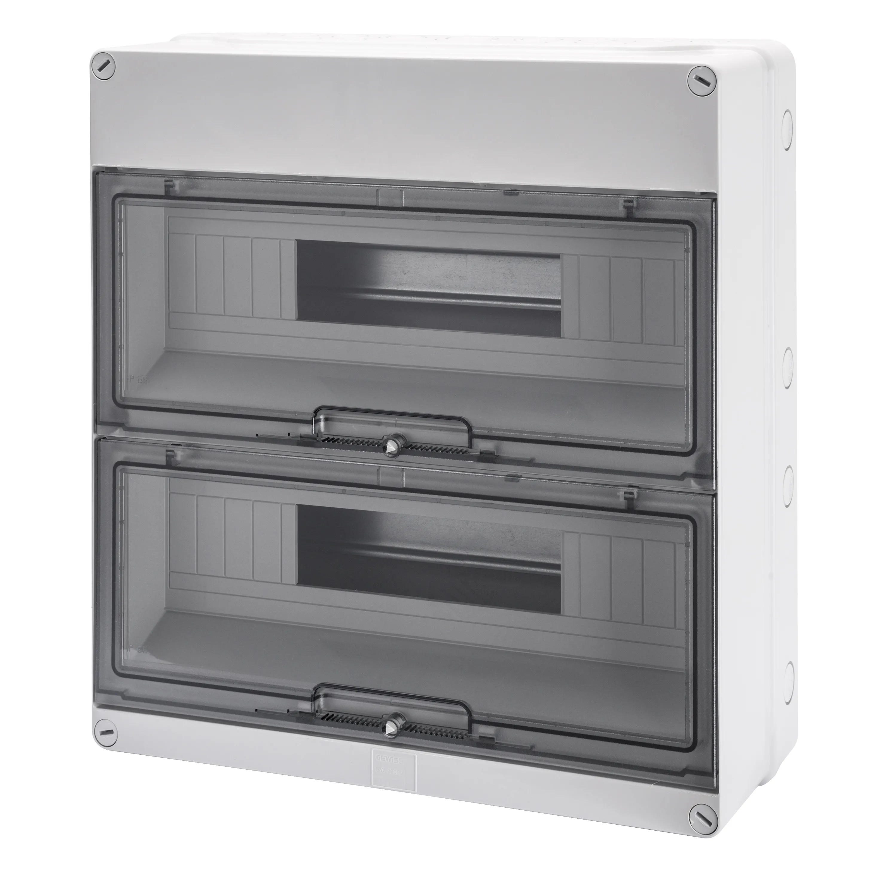 Carcasa tablou montaj aparent - pereti cu centre de perforare - pre-aranjate pentru regleta de borne - (18x2) 36 module - ip55 gewiss gw40009