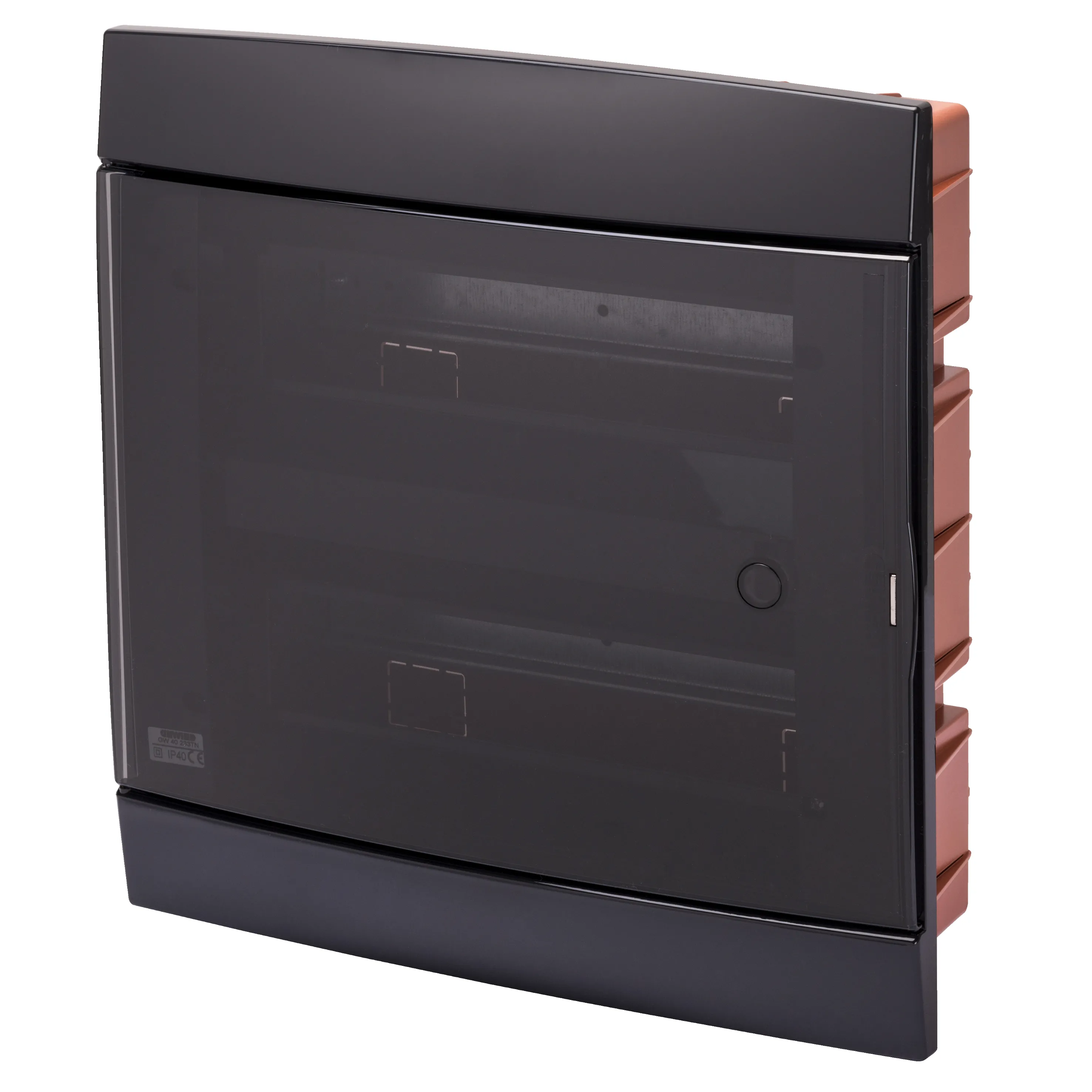 Carcasa Tablou Decorativa - Cu Montaj Incastrat - Pre-Aranjata Pentru Regletele De Borne Ale Carcasei - 330X338X28 - Titan Lacuit - 24 +2 (12X2) Module Gewiss GW40233VT