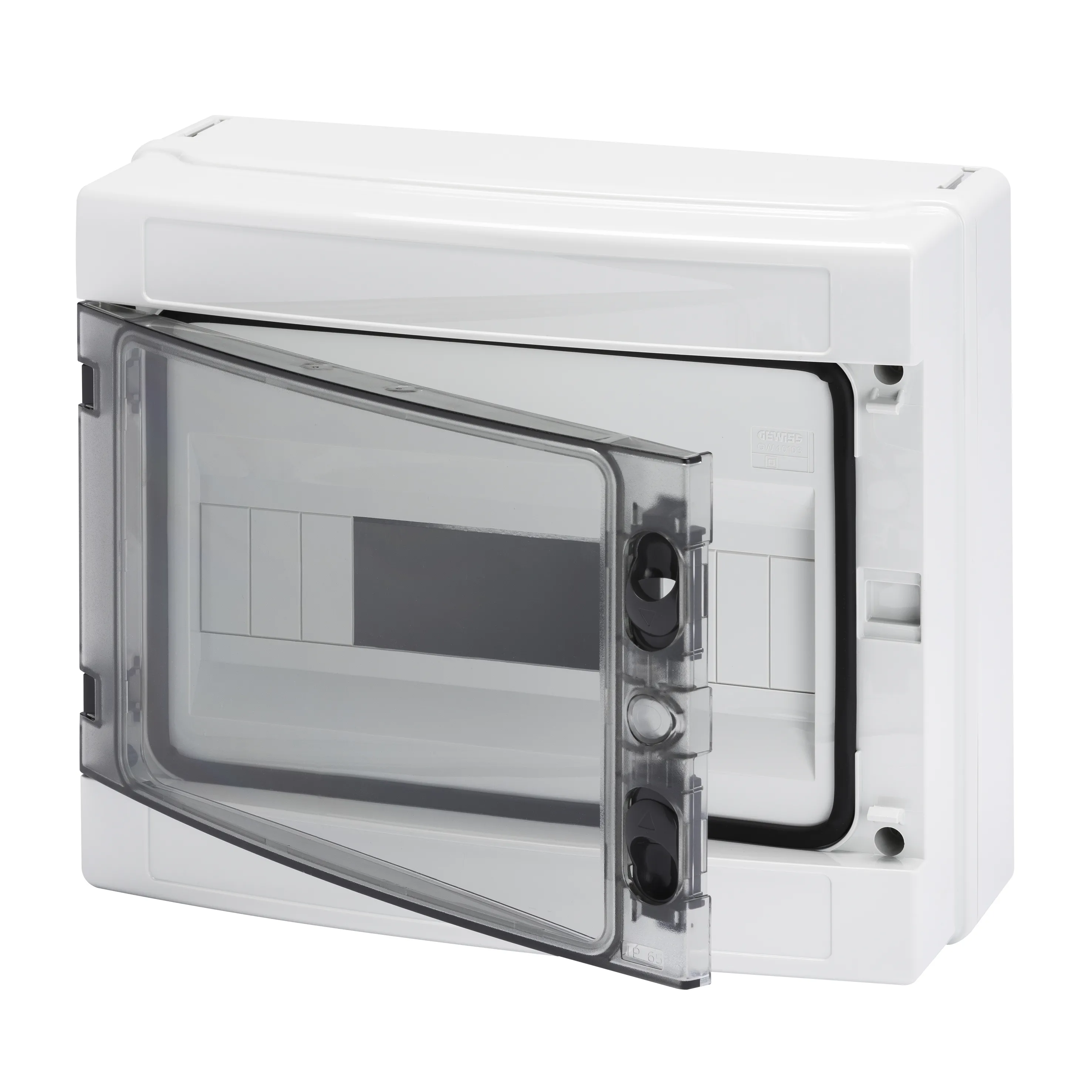Carcasa tablou distributie montaj aparent pre-aranjata pentru blocul de borne - 12 module ip65 gewiss gw40103