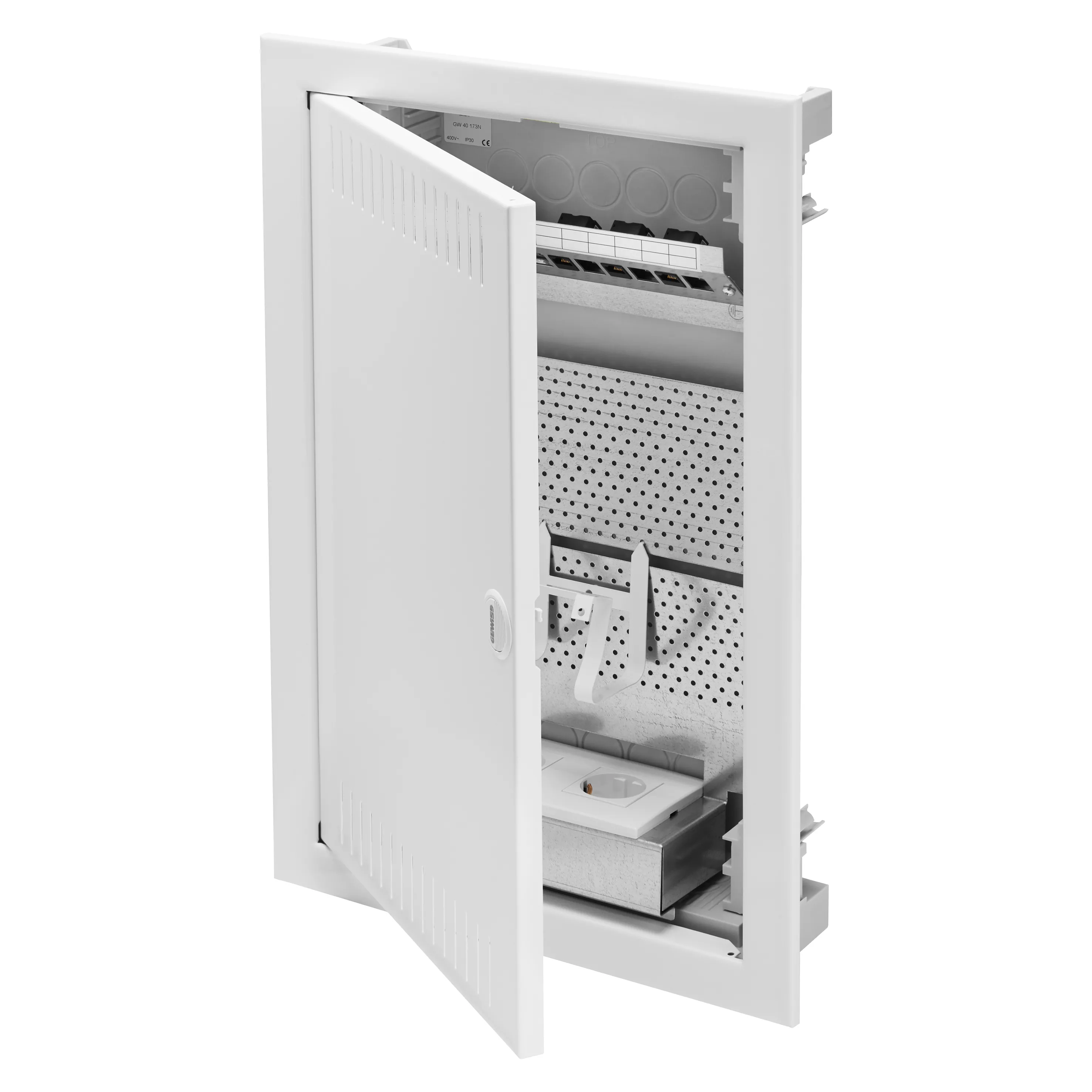 Carcasa Tablou Multimedia Cu Montaj in Pereti Din Zidarie 36 Module - Cu Usa Metalica Gewiss GW40173N