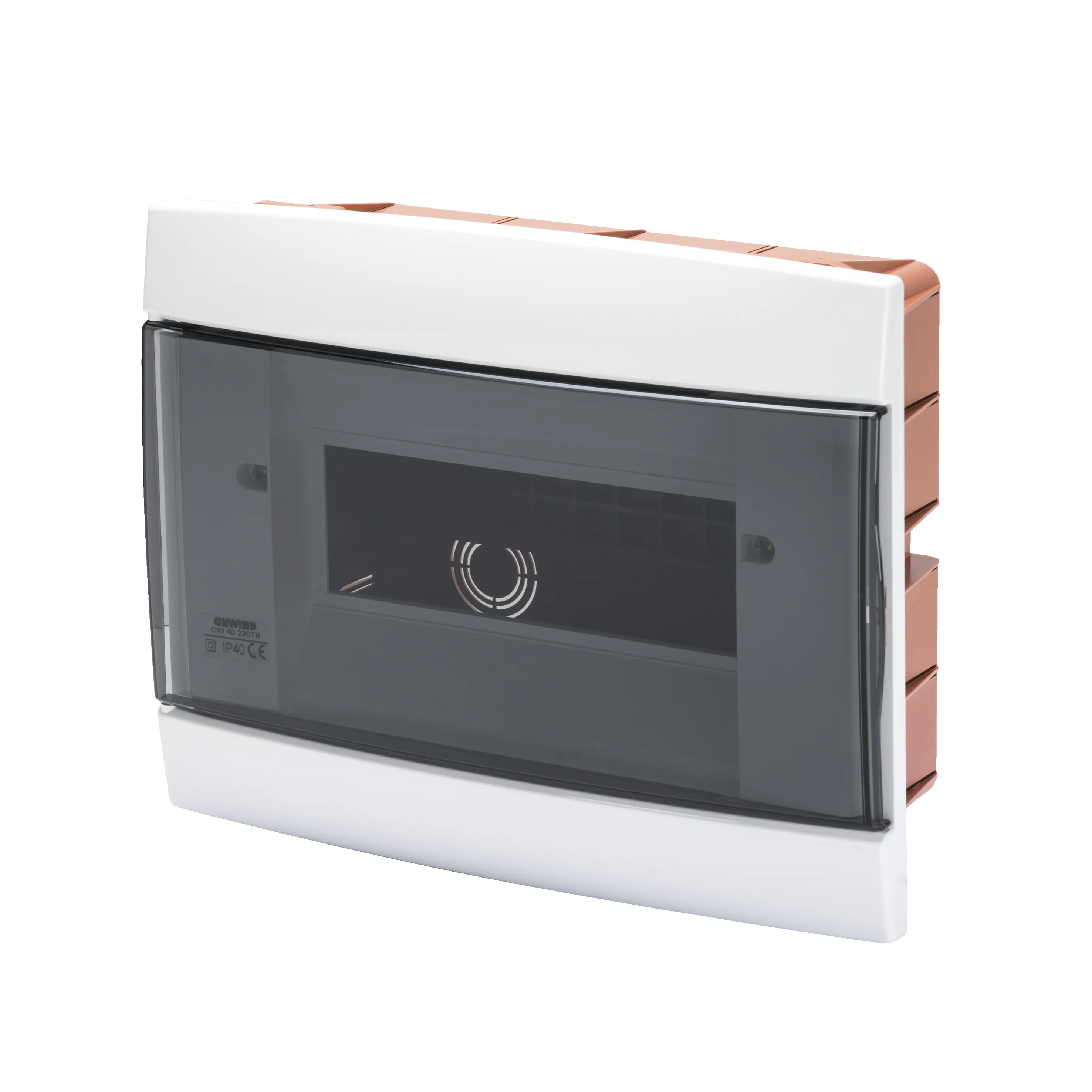 Carcasa Tablou Decorativa - Cu Montaj Incastrat - Pre-Aranjata Pentru Regletele De Borne Ale Carcasei - 250X195X26 - Alb - 8+1 /2 Module Gewiss GW40225TB