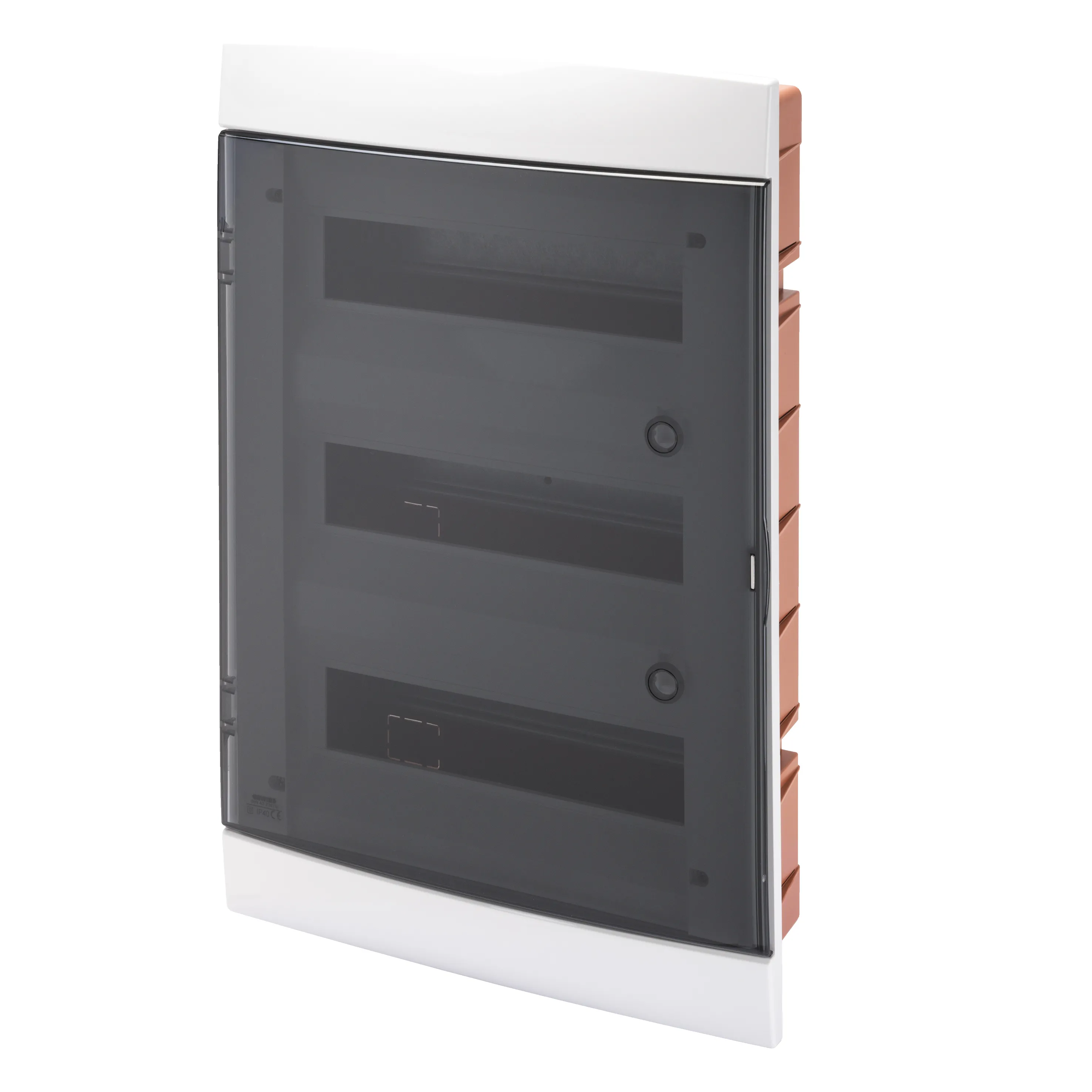 Carcasa Tablou Decorativa - Cu Montaj Incastrat - Pre-Aranjata Pentru Blocurile Terminale Ale Carcasei - 330X493X28 - Ardezie Lacuita - 36+ 3 (12X3) Module Gewiss GW40239VA
