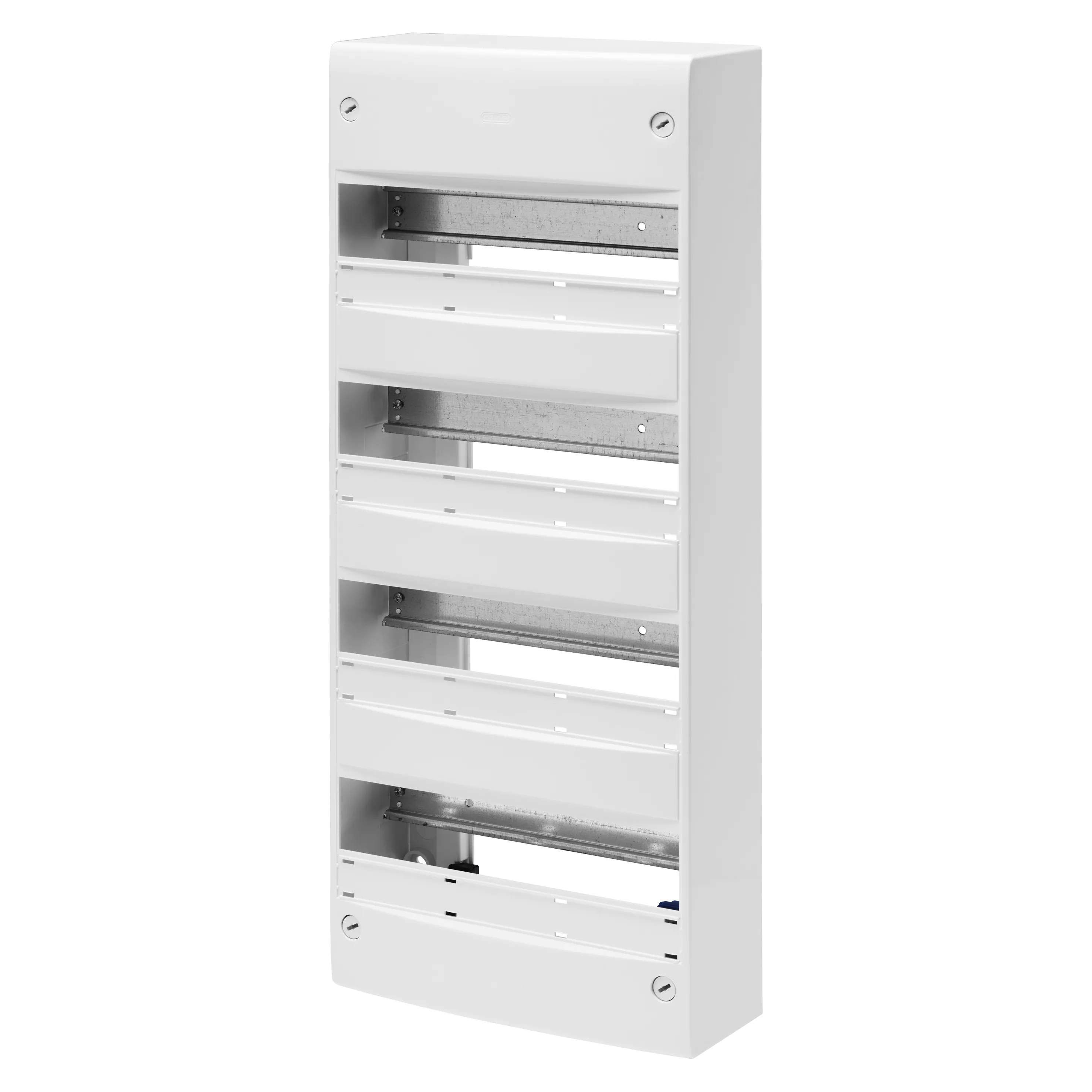 Carcasa standard franceza - montare pe suprafata - fara usa - cu regleta de borne - 52 module (13x4) - ip30 ral9016 gewiss gw40504