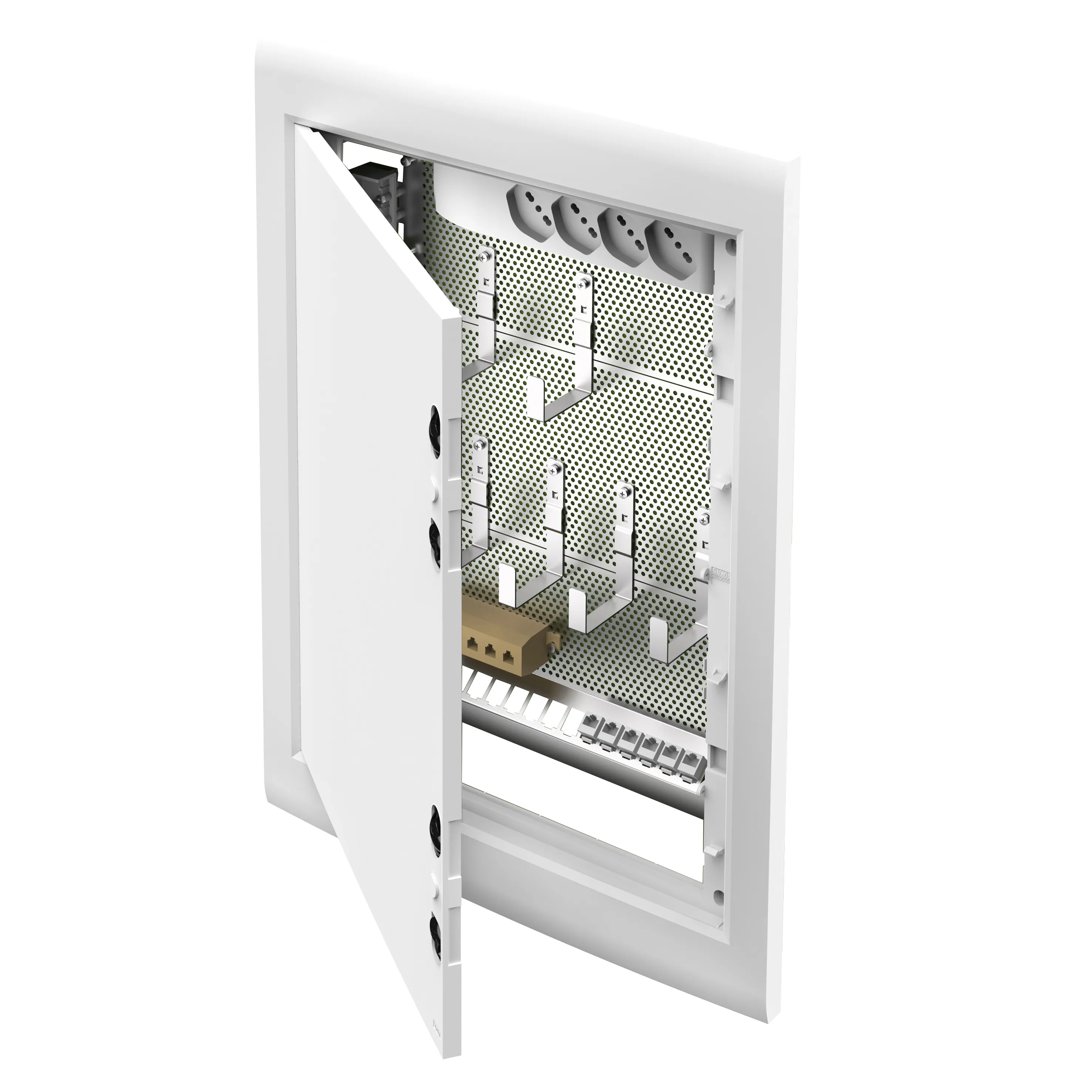 Capac frontal Multimedia interior și accesorii 54 module DIN Full Gewiss GW40390F