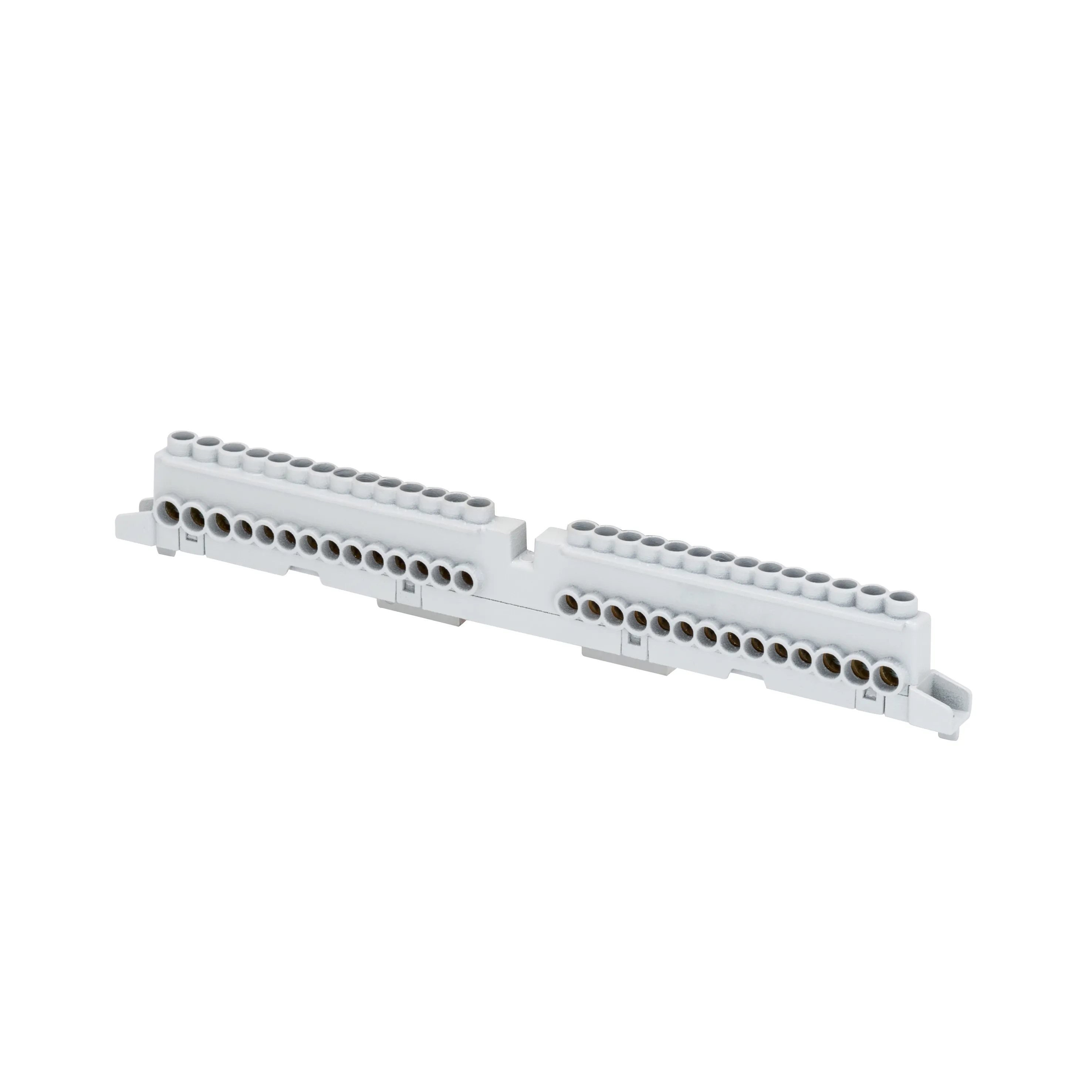 Bara de nul - Bloc Terminal Cu Surub Si/Sau Clema - 80A - IP20 - BIPolar - Pol 1 N/T (3X16)+(11X10) Pol 2 N/T (3X16)+(11X10) Gewiss GW40412B