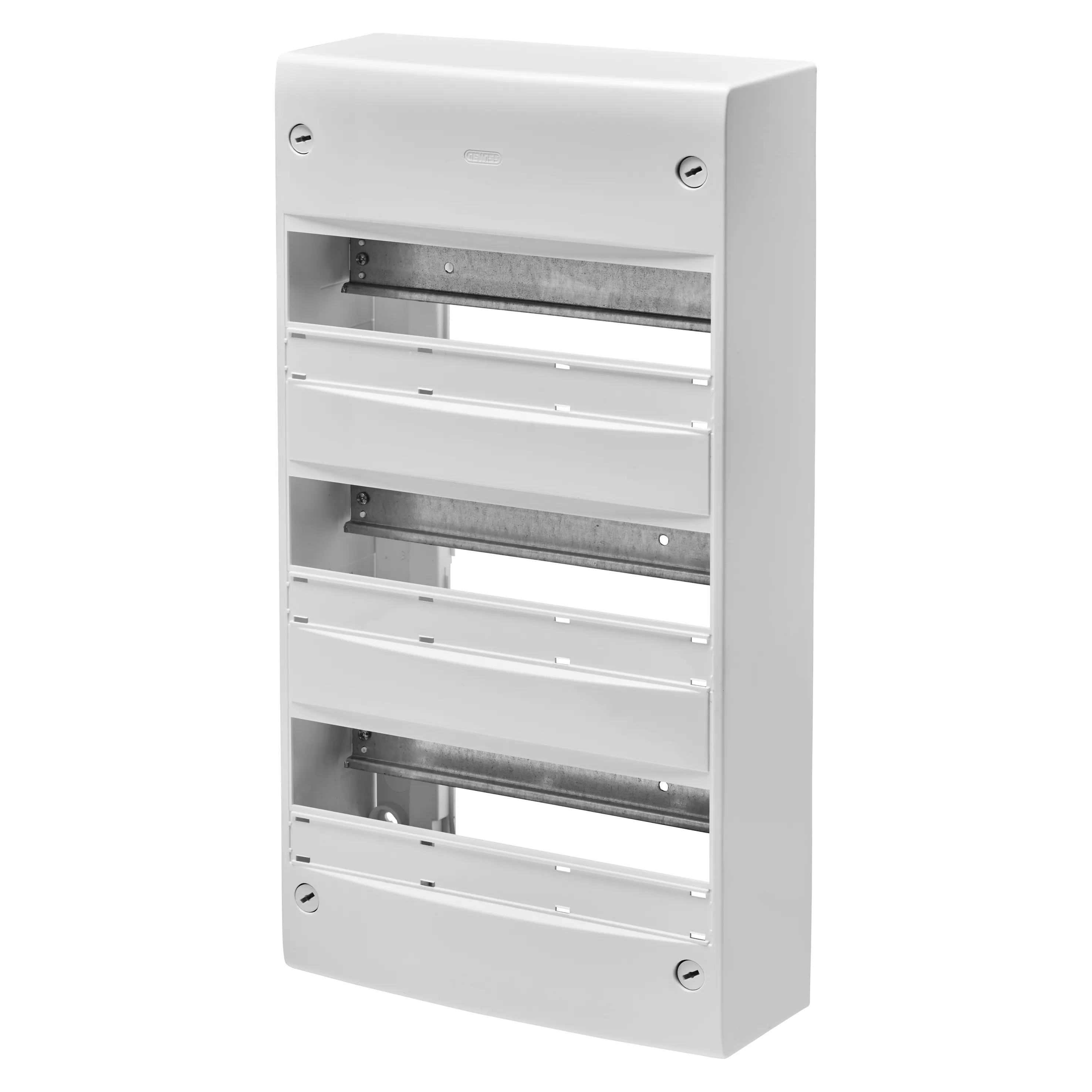 Carcasa Standard Franceza - Montare Pe Suprafata - Fara Usa - Cu Regleta De Borne - 39 Module (13X3) - IP30 Ral9016 Gewiss GW40503
