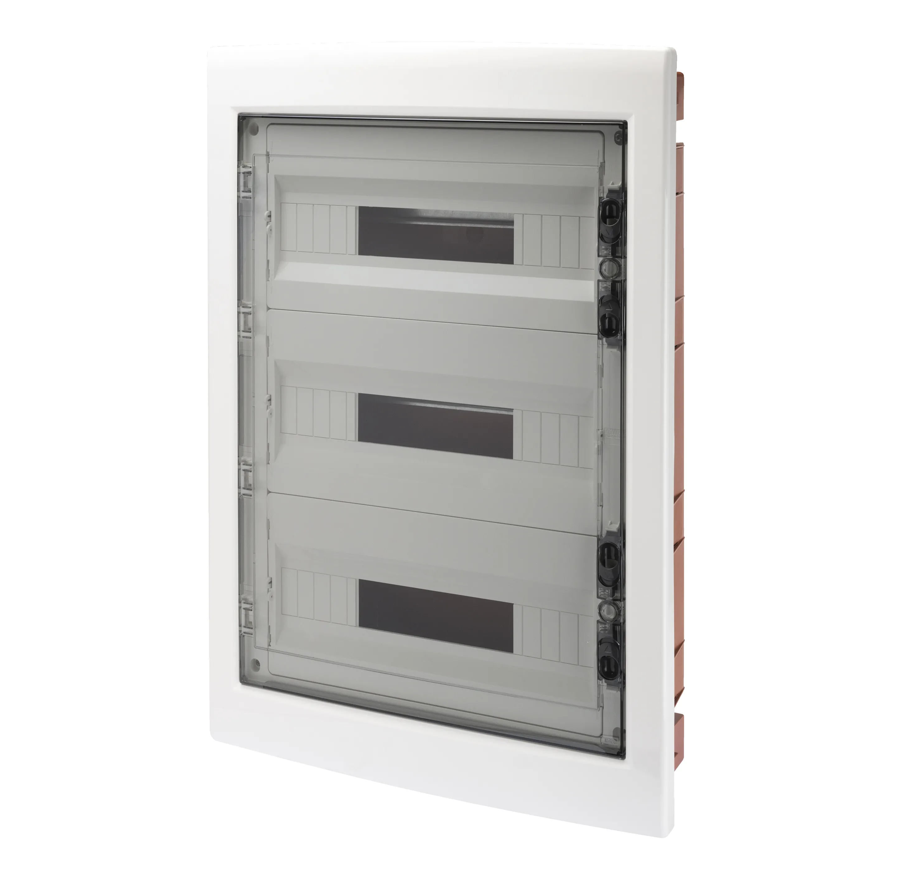 Tablou De Distributie - Panou Cu Fereastra Si Cadru Extractibil - Usa Fumurie - Regleta De Borne N 3X[(3X16)+(17X10)] E 3X[(3X16)+(17X10)]-(18X3) 54 Module-IP40 Gewiss GW40610BT