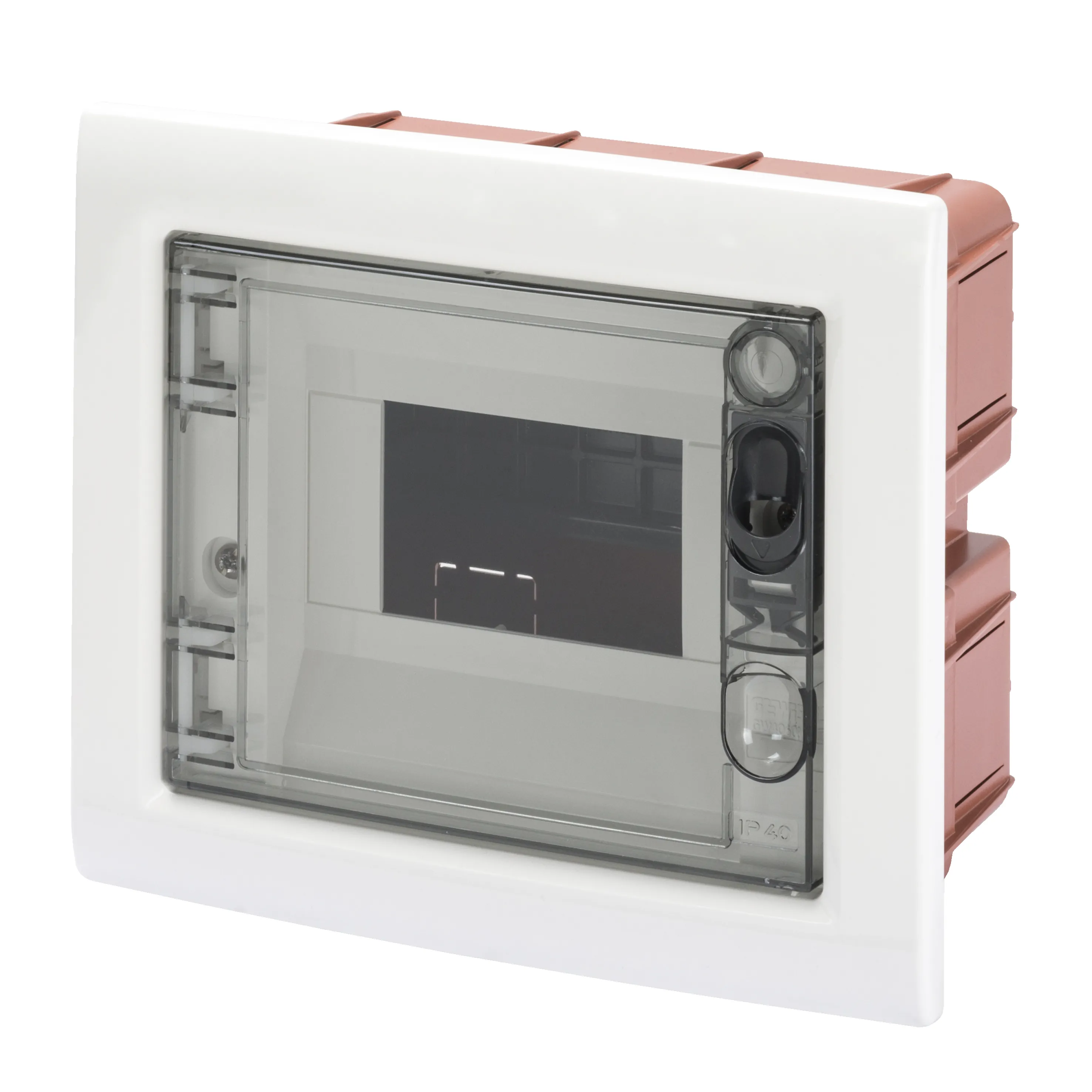 Tablou de distributie montaj Incastrat cu Usa Transparenta Fumurie 6 Module IP40 Gewiss GW40603