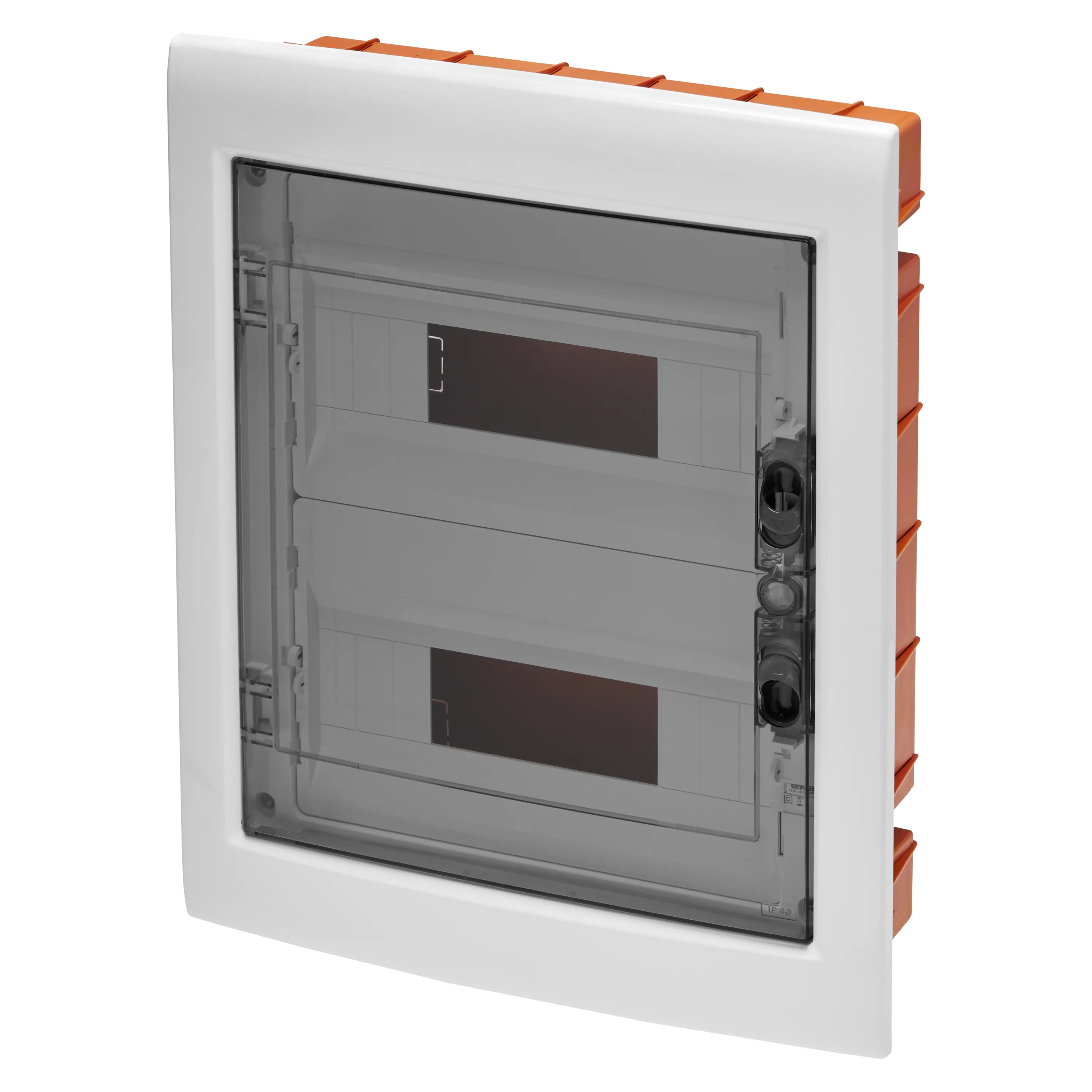 Tablou de distributie montaj Incastrat cu Usa Transparenta Fumurie - (18X2) 24 Module IP40 Gewiss GW40606