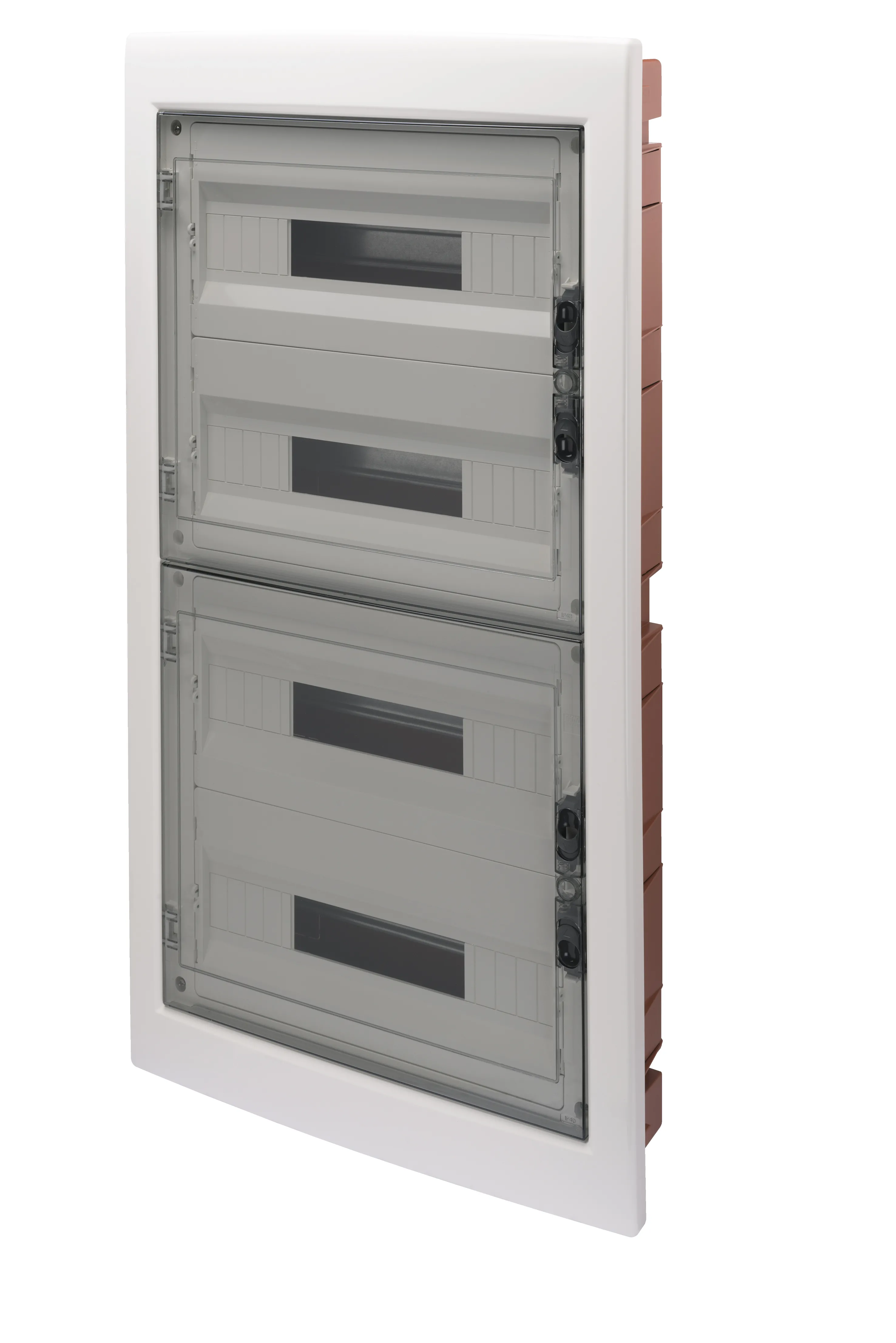 Tablou de distributie montaj Incastrat cu Usa Transparenta Fumurie - (18X4) 72 Module IP40 Gewiss GW40611