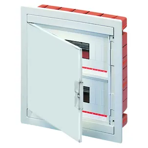 Carcasa Tablou cu Montaj Incastrat La Nivel - Cu Usa Alb Opac - Pre-Montata Cu Carcasa Bloc Terminal (12X2) 24 Module IP40 Gewiss GW40659
