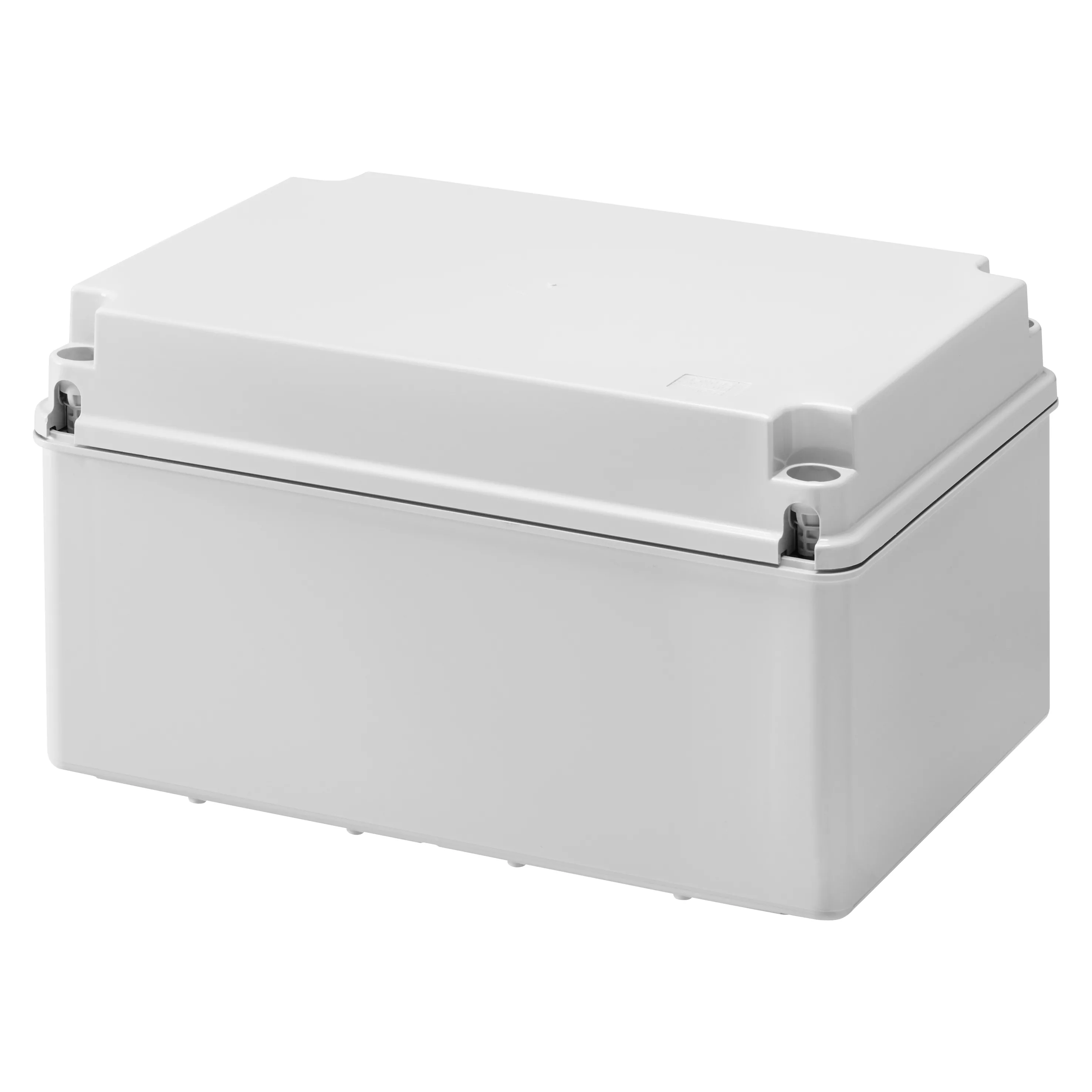 Cutie De Jonctiune Doza Cu Capac Inferior De Mare Capacitate Si Capac Cu Filet Simplu IP56 Dimensiuni Interne 300X220X170 Pereti Netezi Gri Ral 7035 Gewiss GW44119