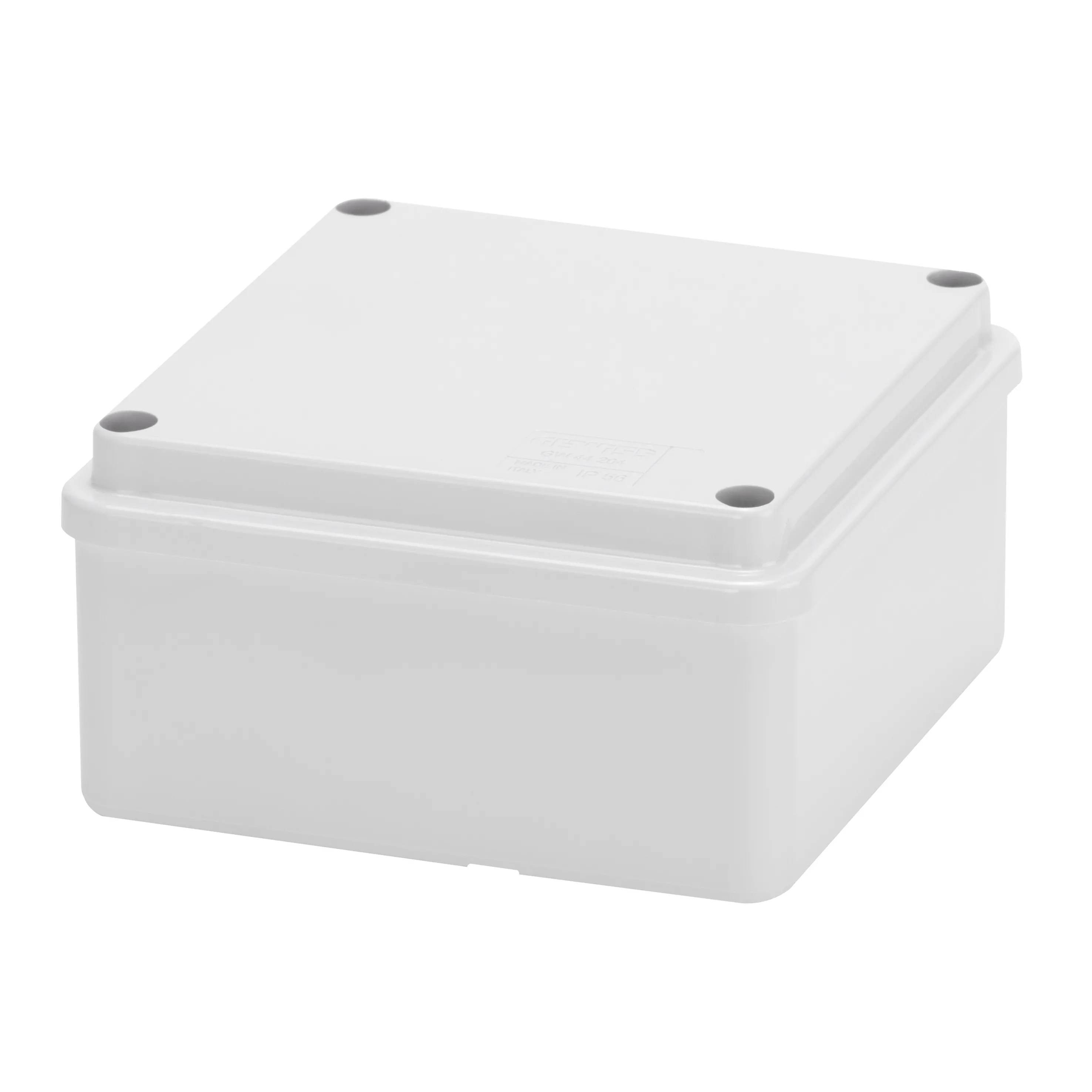 Cutie De Jonctiune Doza Cu Capac Cu Filet Simplu IP56 Dimensiuni Interne 100X100X50 Pereti Netezi Gri Ral 7035 Gewiss GW44204