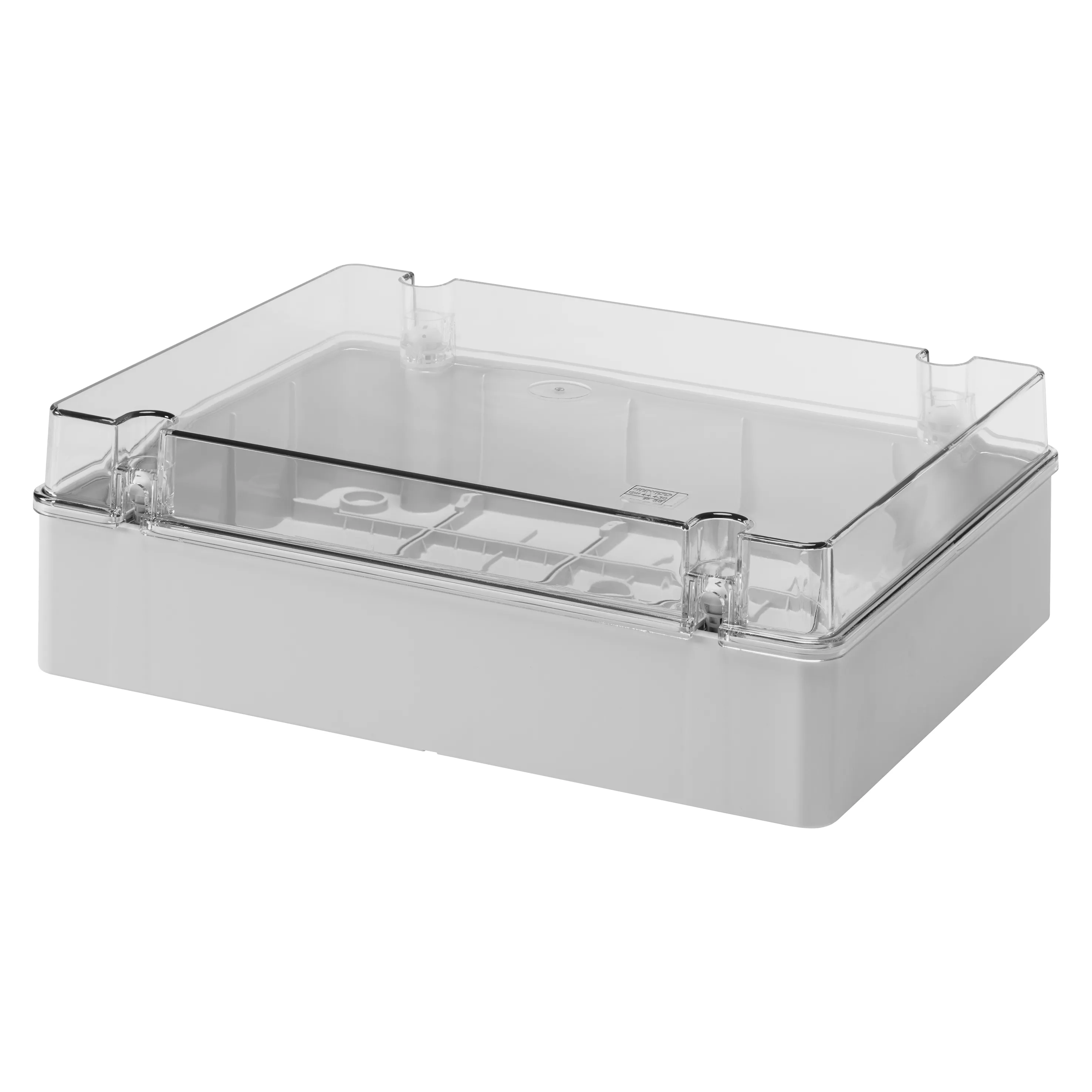 Cutie Pentru Jonctiuni Si Pentru EchIPamente Electrice Si Electronice Cu Capac Simplu Transparent IP56 Dimensiuni Interne 380X300X120 Cu Pereti Netezi Gewiss GW44430