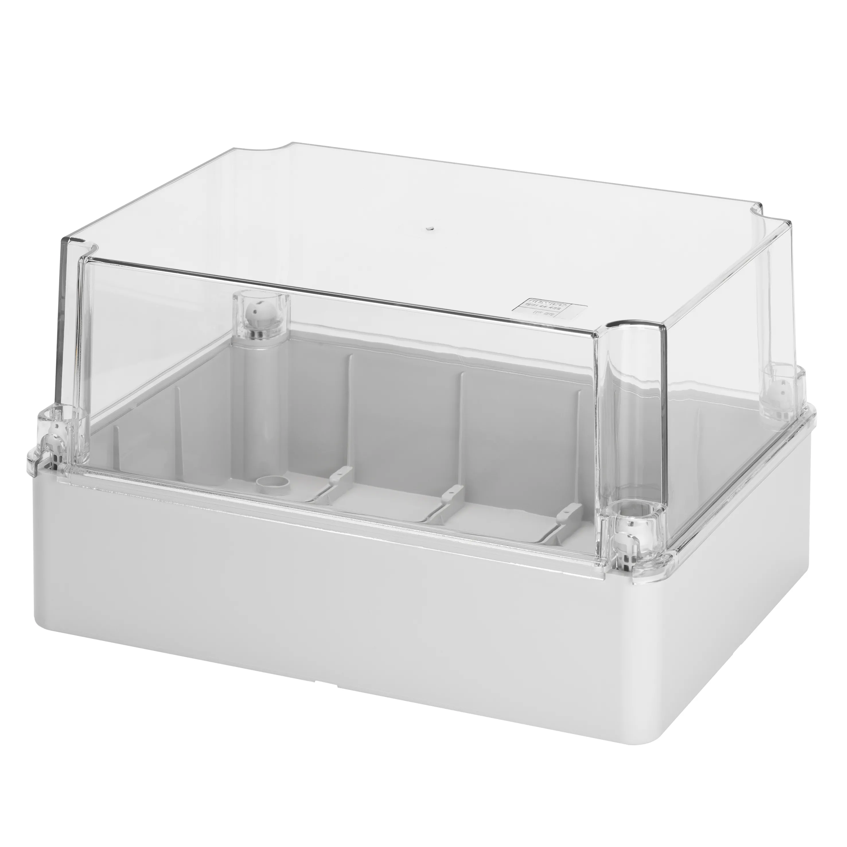 Cutie Pentru Jonctiuni Si Pentru EchIPamente Electrice Si Electronice Cu Capac Transparent Adanc IP56 Dimensiuni Interne 380X300X180 Cu Pereti Netezi Gewiss GW44440