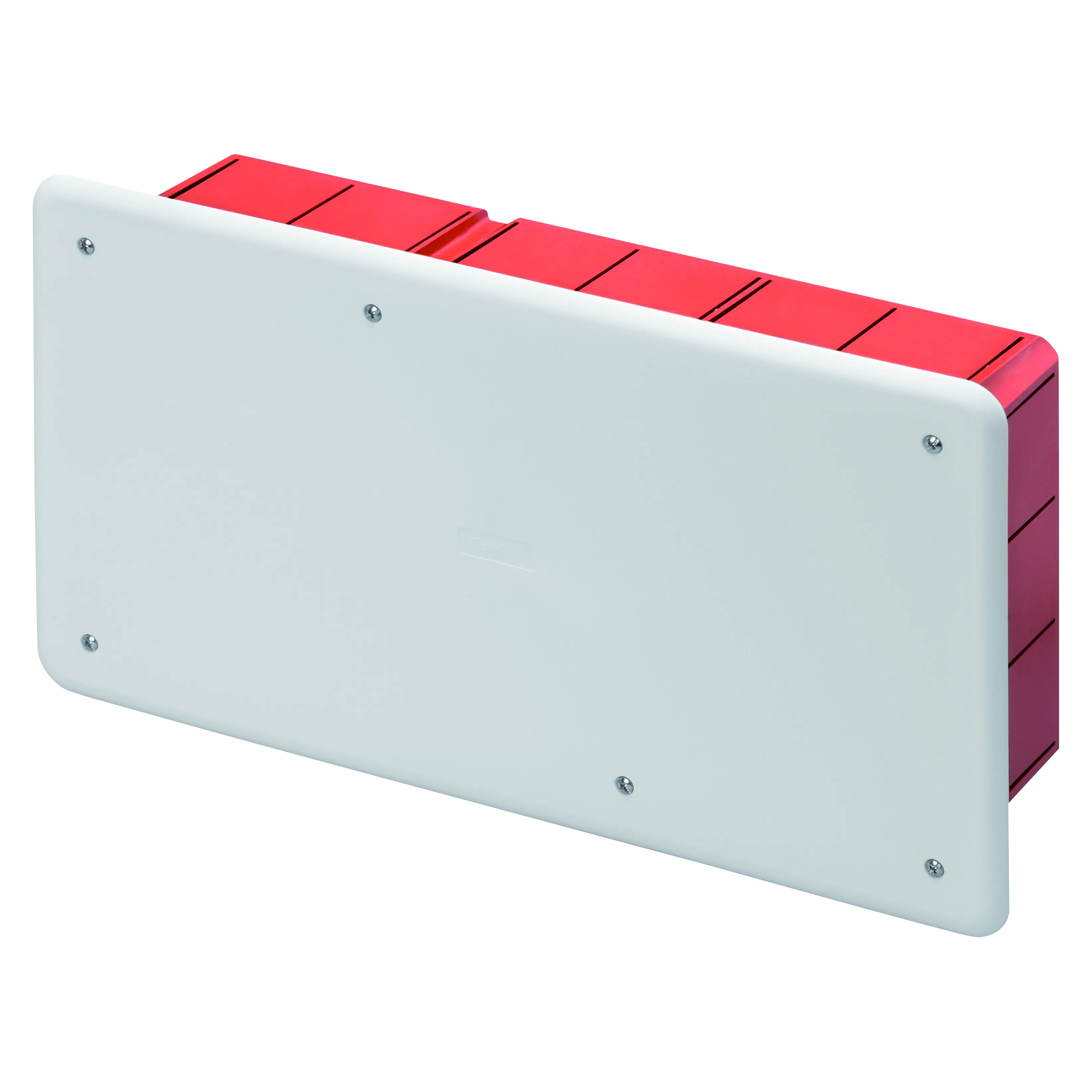 Cutie De Jonctiune Doza Si Conexiune Pentru Pereti Din Caramida Cu Sina Din Dimensiuni 294X152X75 Capac Alb Ral9016 Gewiss GW48007