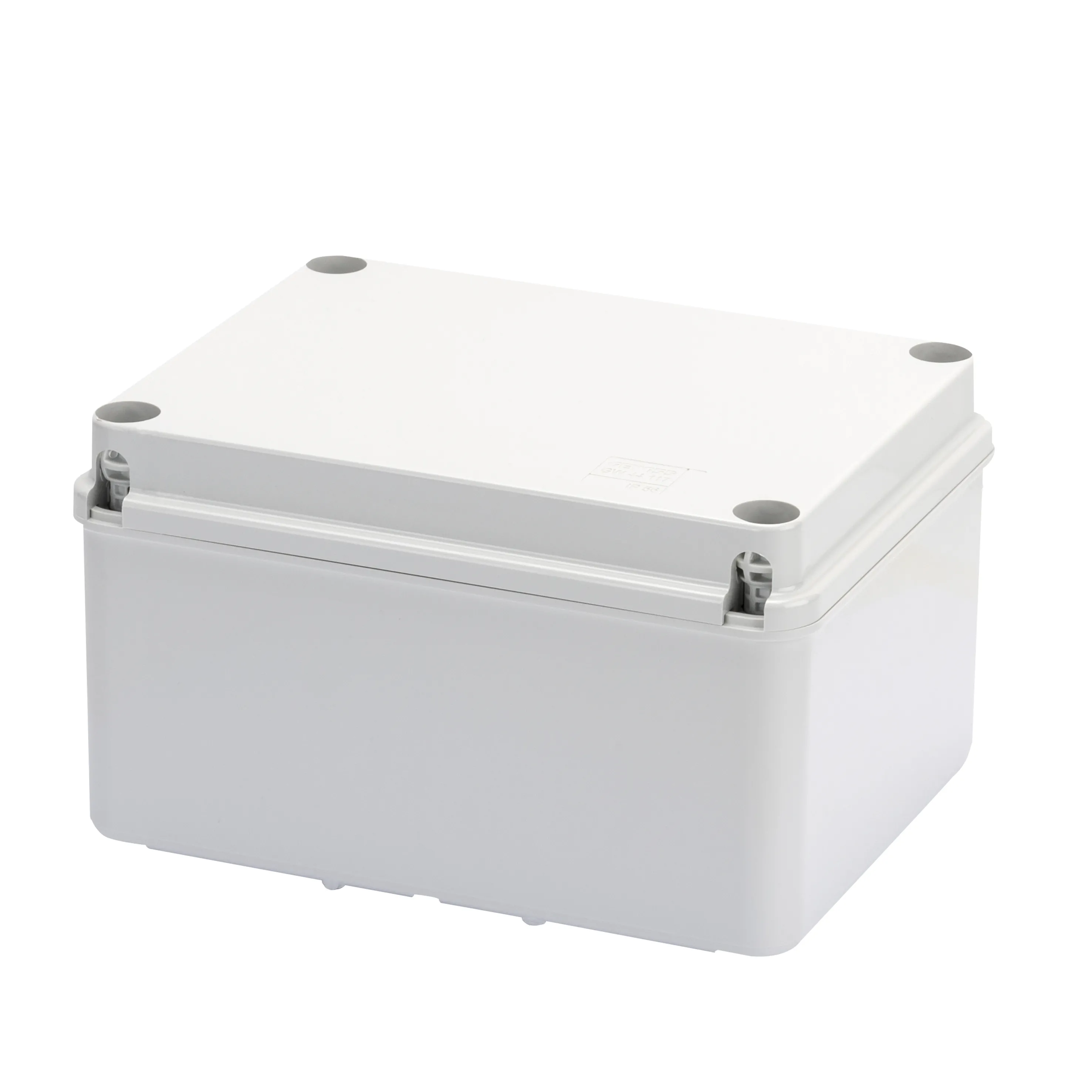 Cutie De Jonctiune Doza Cu Capac Inferior De Mare Capacitate Si Capac Cu Filet Simplu IP56 Dimensiuni Interne 240X190X130 Pereti Netezi Gri Ral 7035 Gewiss GW44118