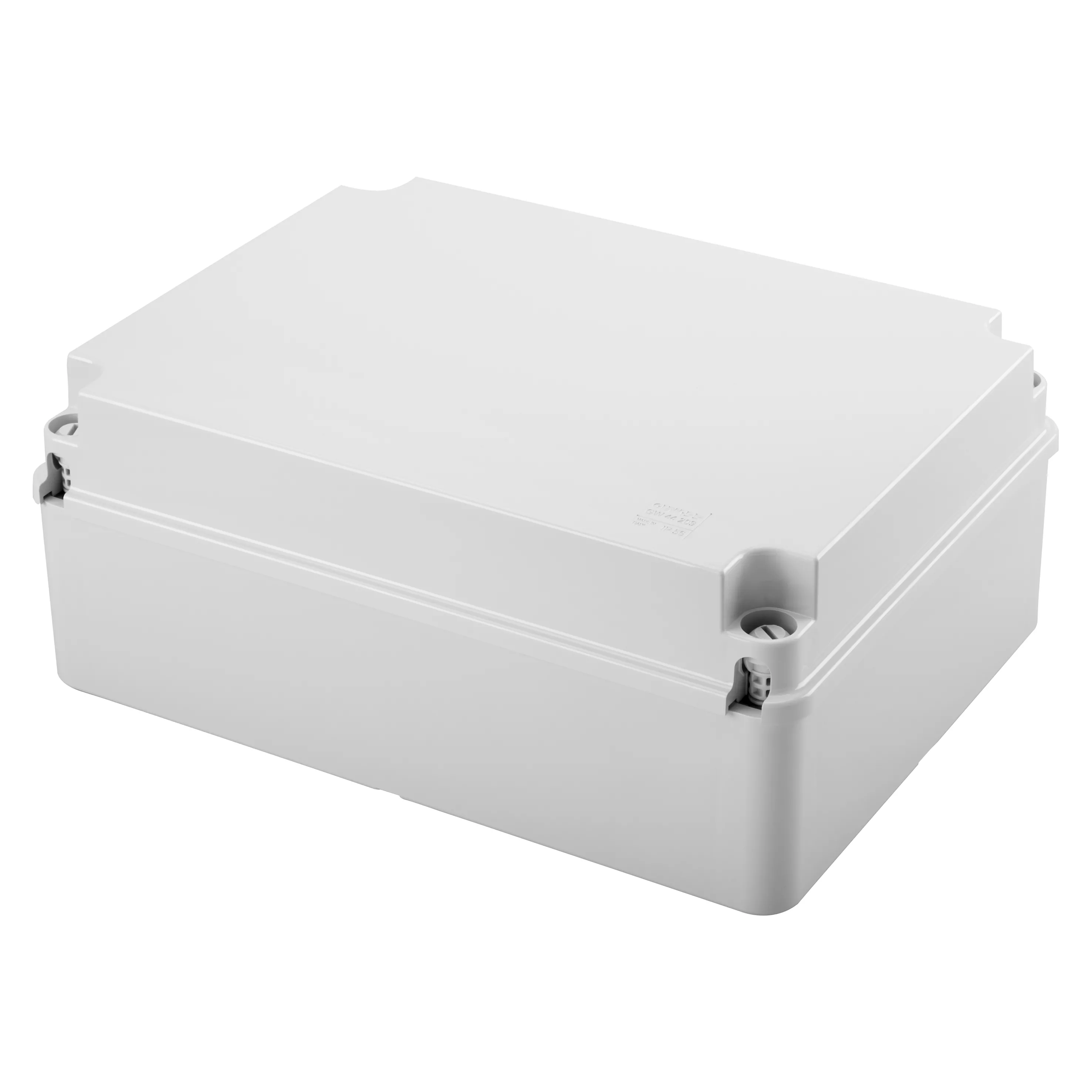 Cutie De Jonctiune Doza Cu Capac Cu Filet Simplu IP56 Dimensiuni Interne 300X220X120 Pereti Netezi Gri Ral 7035 Gewiss GW44209