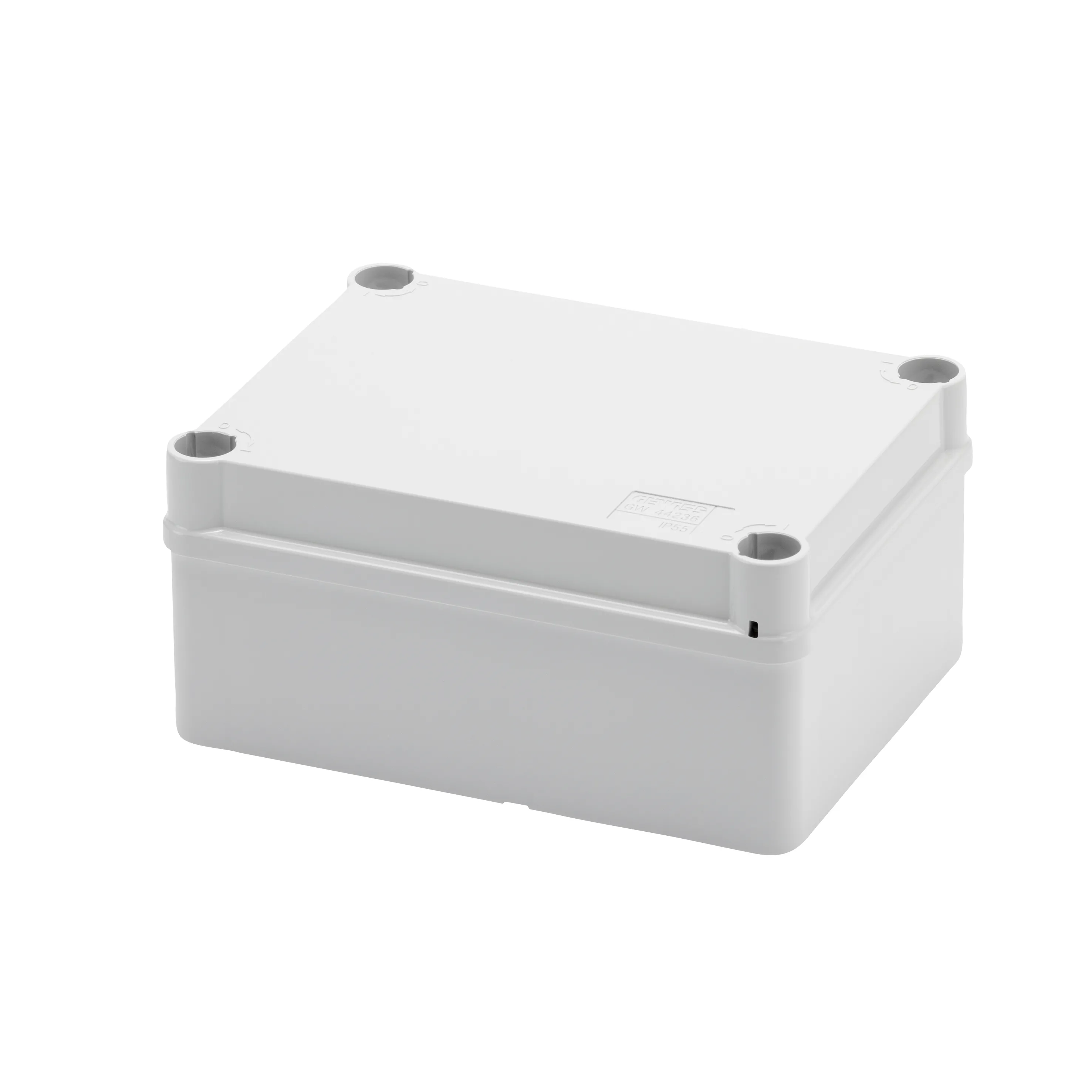 Cutie De Jonctiune Doza Cu Capac De Fixare Rapida IP55 Dimensiuni Interne 150X110X70 Pereti Netezi Gri Ral 7035 Gewiss GW44236