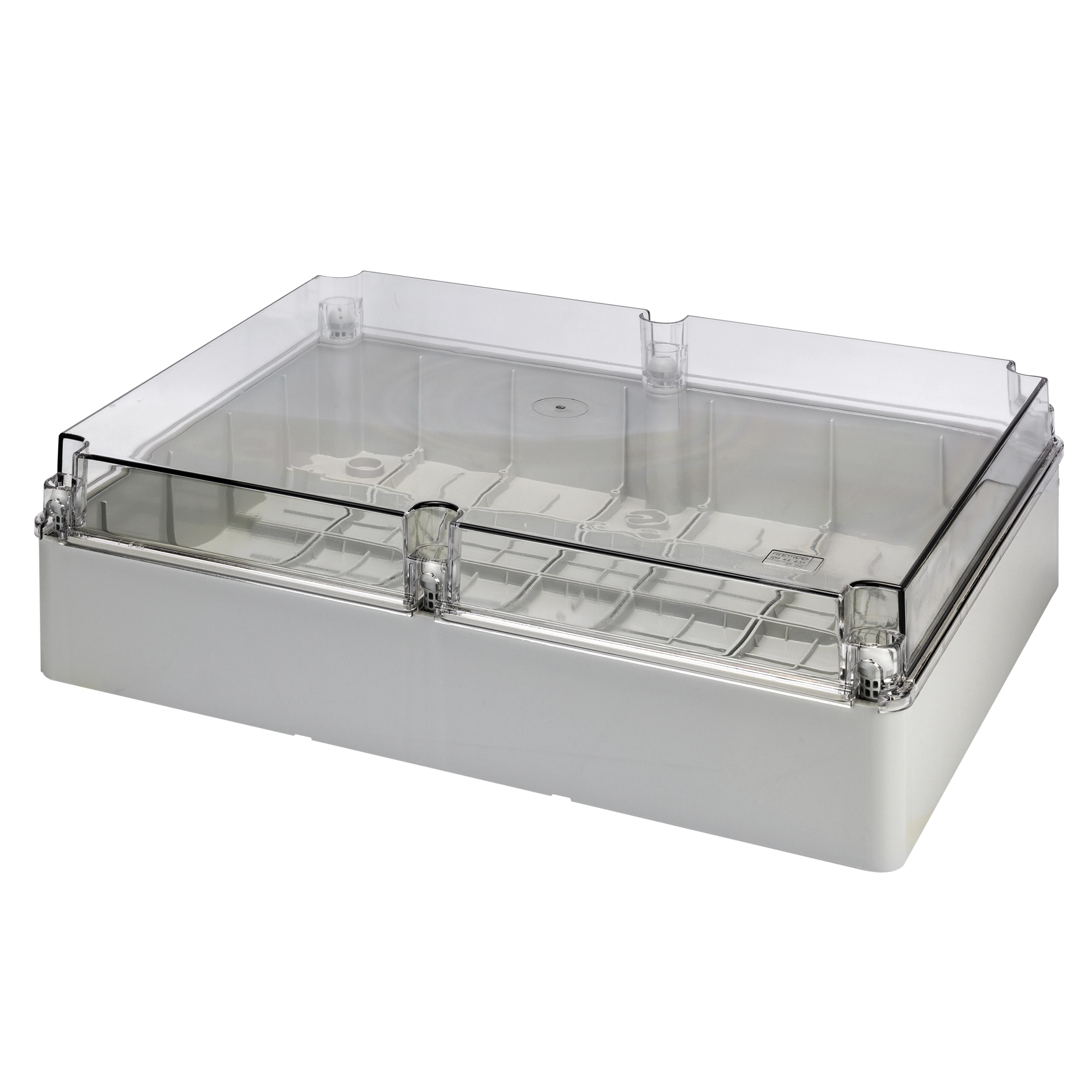 Cutie Pentru Jonctiuni Si Pentru EchIPamente Electrice Si Electronice Cu Capac Simplu Transparent IP56 Dimensiuni Interne 460X380X120 Cu Pereti Netezi Gewiss GW44431