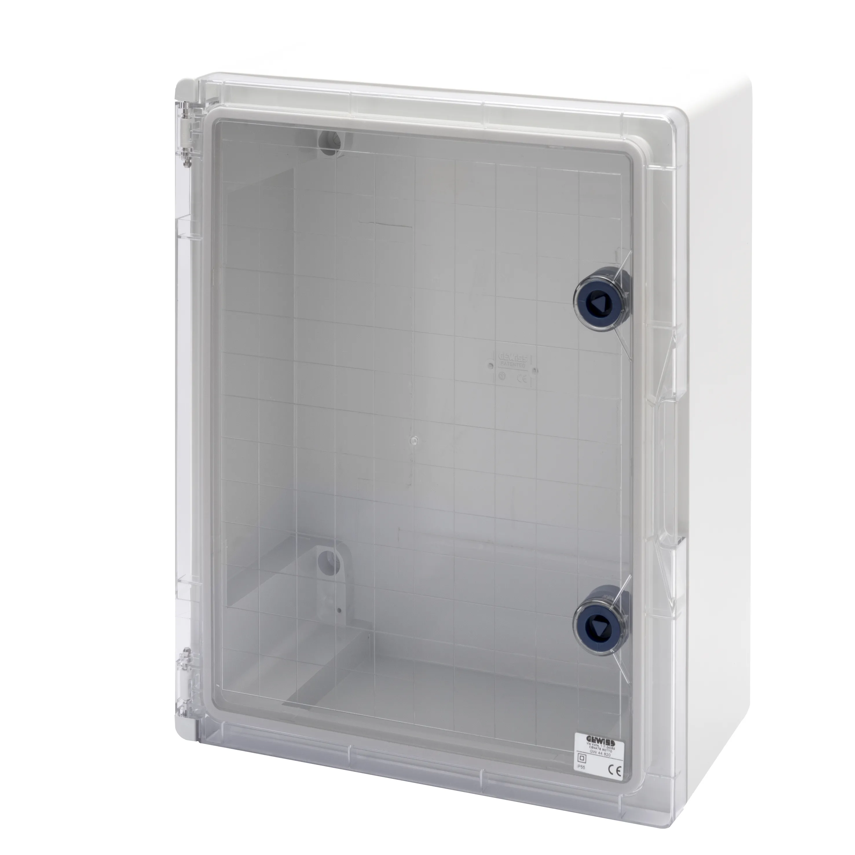 Placa Etansa Cu Usa Transparenta Prevazuta Cu Incuietoare Gwplast 120 316X396X160 IP55 Gri Ral 7035 Gewiss GW44820
