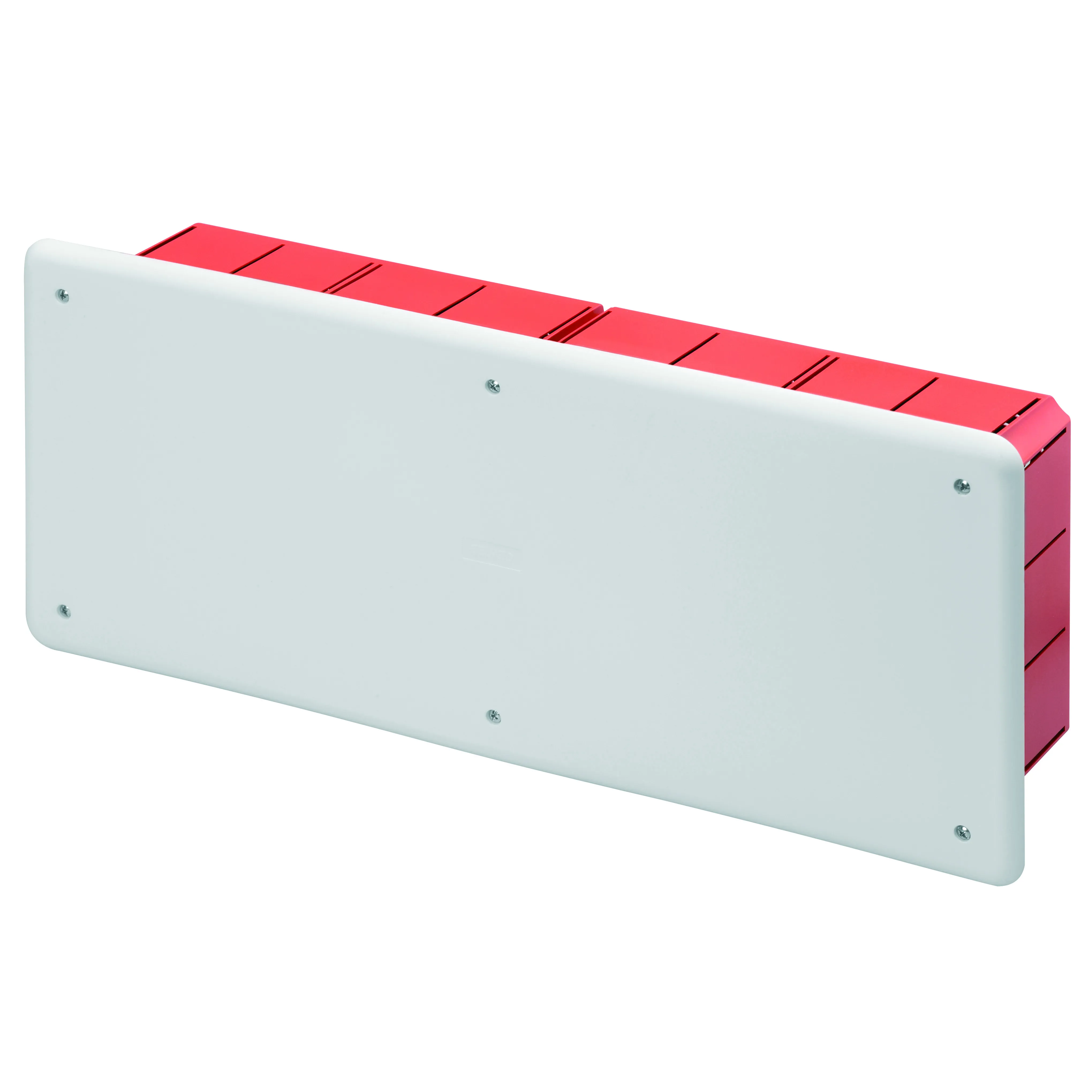 Cutie De Jonctiune Doza Si Conexiune Pentru Pereti Din Caramida Cu Sina Din Dimensiuni 392X152X75 Capac Alb Ral9016 Gewiss GW48008