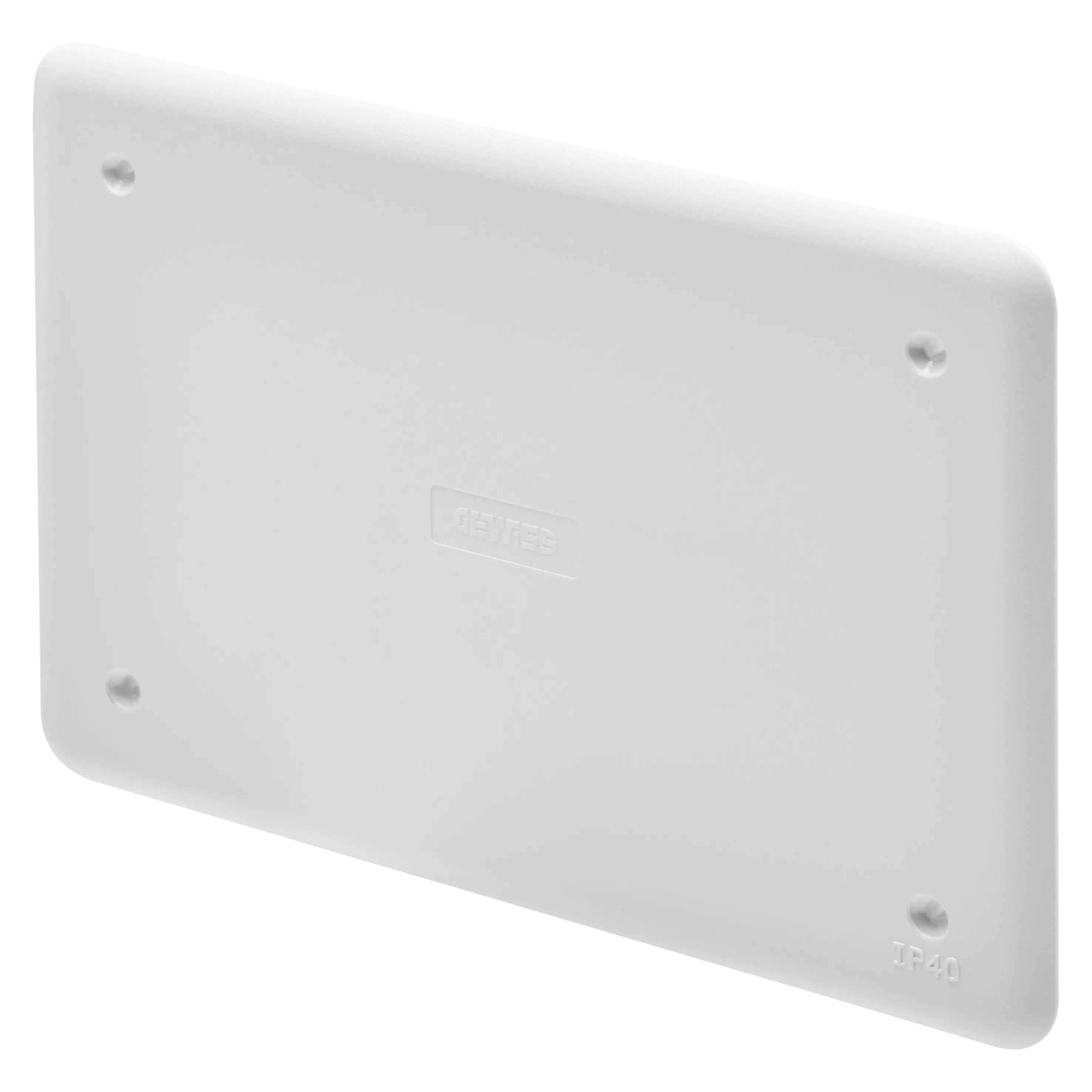 Capac Simplu Rezistent La Socuri De Inalta Rezistenta Pentru Cutiile De Perete Verzi Pt/Pt Din Si Pt Din 118X96 IP40 Alb Ral9016 Gewiss GW48014