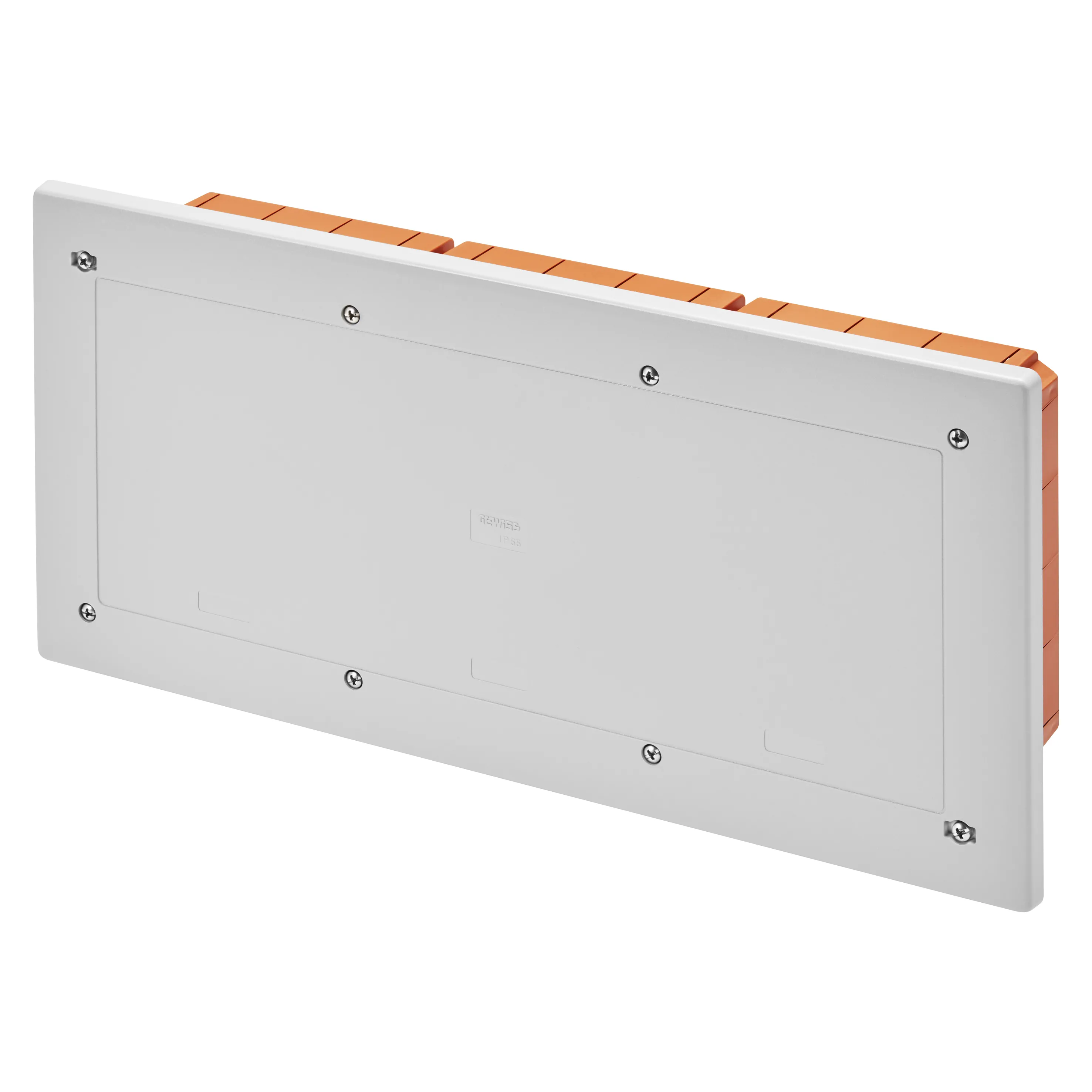 Cutie modulara de jonctiune si conexiune montare la nivel etansa dimensiuni 398x169x70 capac rezistent la socuri ip55 gri ral7035 gewiss gw48673