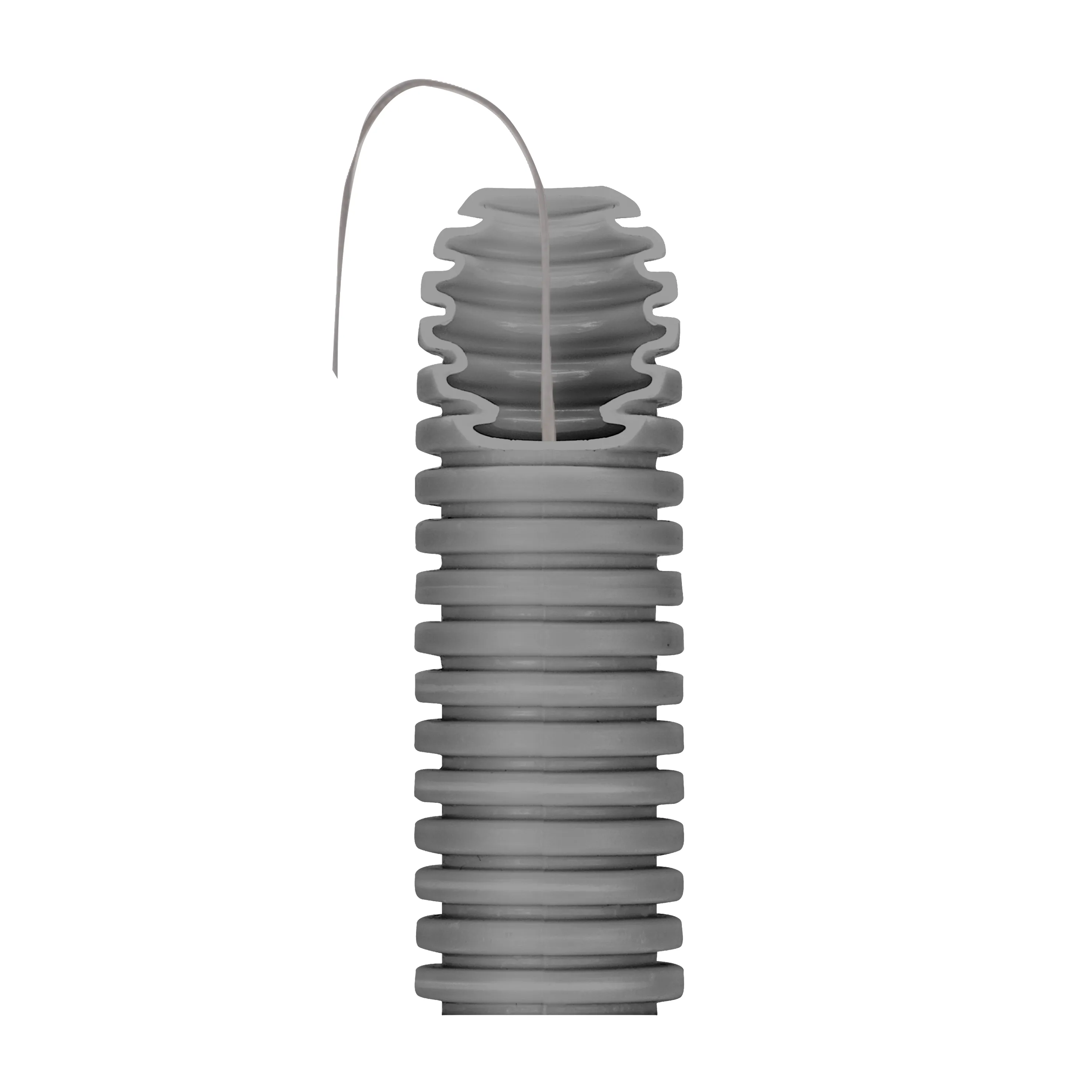 Tub Copex - Conducta Pliabila Medie Autoreglare Icta Fara Halogeni Ø 63 mm Cu Dispozitiv De Extragere A Cablurilor Gri Inchis Gewiss DX20563R