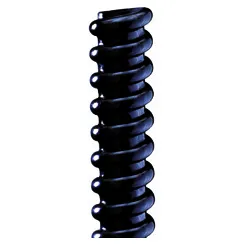 Tub Flexibil de tip Guaina din PVC Manta Spiralata Diflex Ø 10 mm Negru Ral9005 Gewiss DX30110