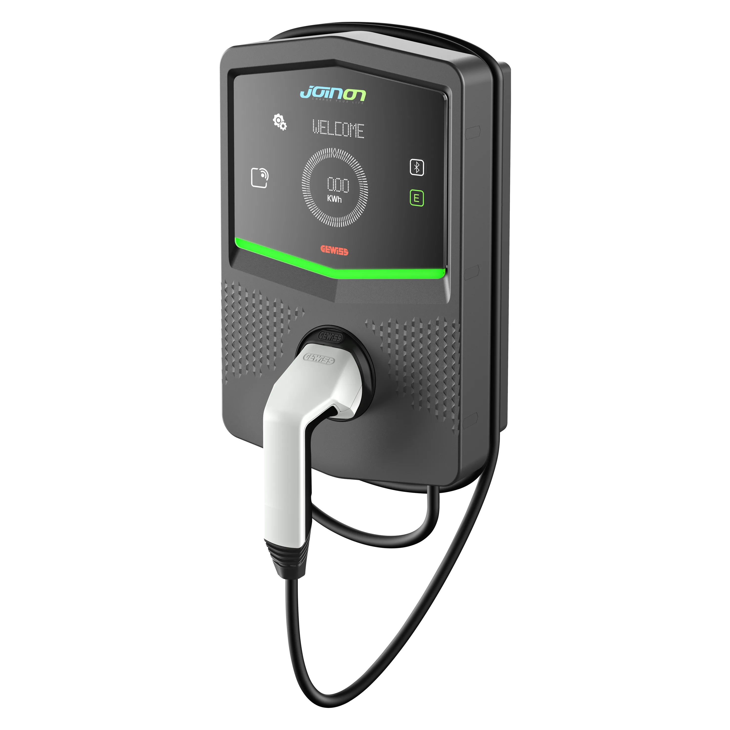 I-Con Premium Wall Box Statie De Incarcare Masini Electrice Cu Montare Pe Perete Rfid TIP 2 Mobil Cu Cablu 7.4 Kw IP55 Gewiss GWJ3212R