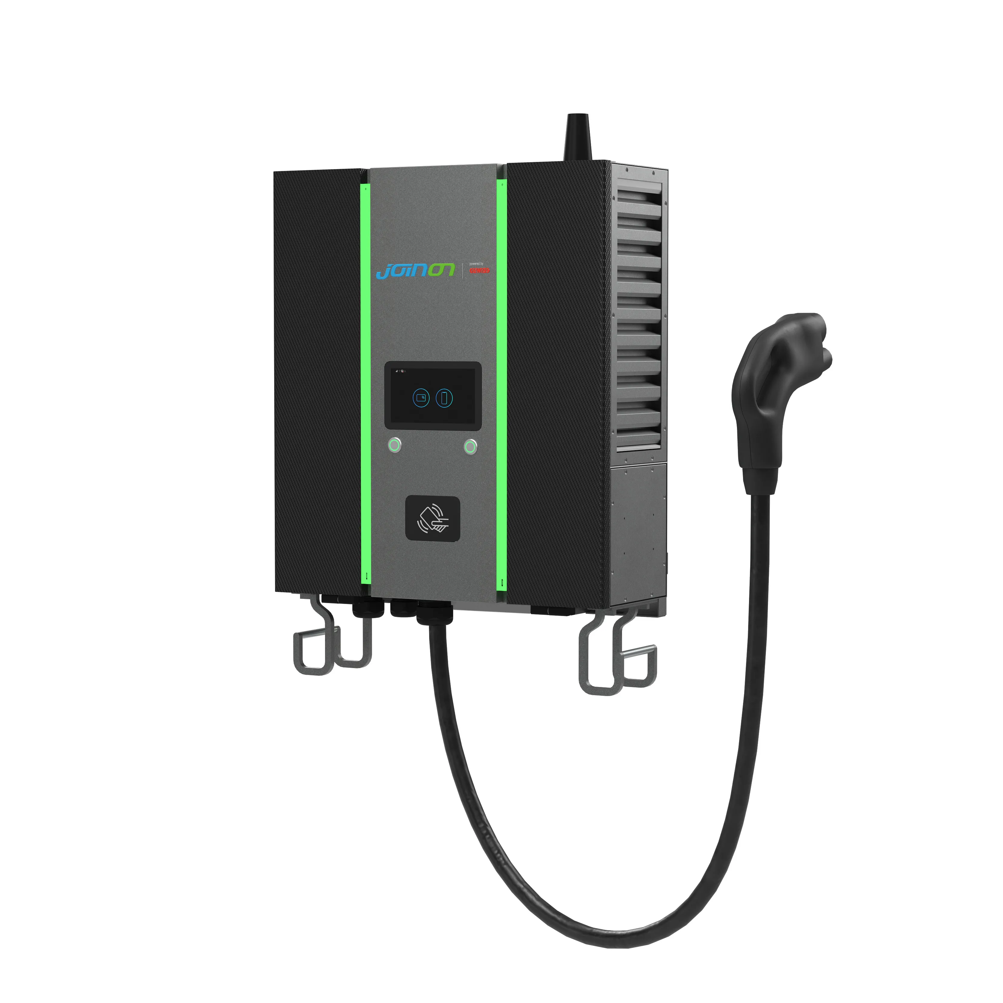 Wallbox I-Fast Statie De Incarcare Masini Electrice Cu Montare Pe Perete TIP 1Xccs2 + 1Xcha Cablu 4M 30 Kw Wifi+Internet+4G IP55 Gewiss GWJ9013W 
