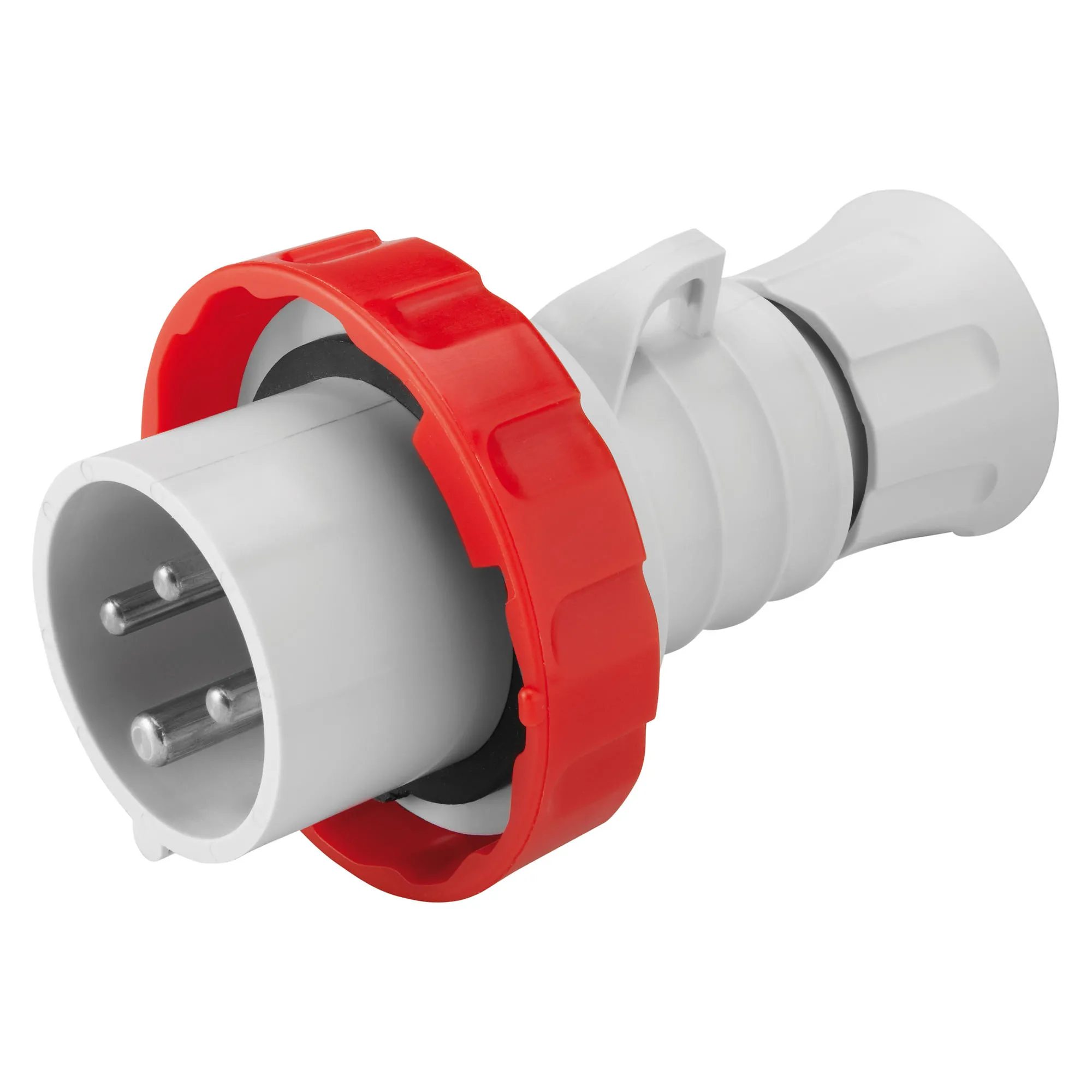 Fisa Dreapta HP Cu Invertor De Siguranta IP66/IP67/IP68/IP69 3P+E 16A 380-415V Rosu 6H Cablaj Cu Surub Gewiss GW60030WH