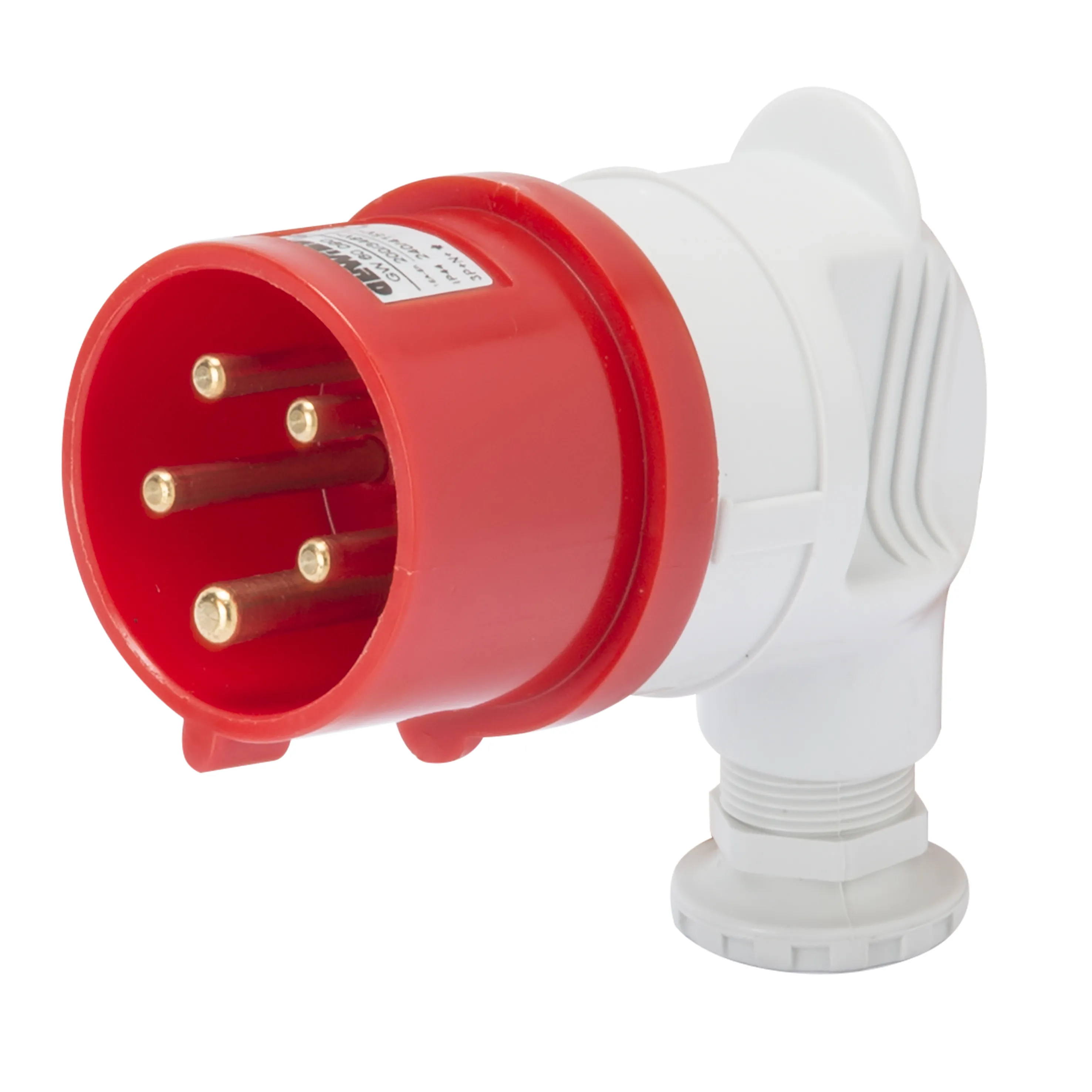 Fisa 90° IP44 3P+N+E 16A 380-415V 50/60Hz Rosu 6H Cablaj Cu Surub Gewiss GW60090