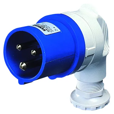 Fisa 90° IP44 2P+E 32A 200-250V 50/60Hz Albastru 6H Cablaj Cu Surub Gewiss GW60096