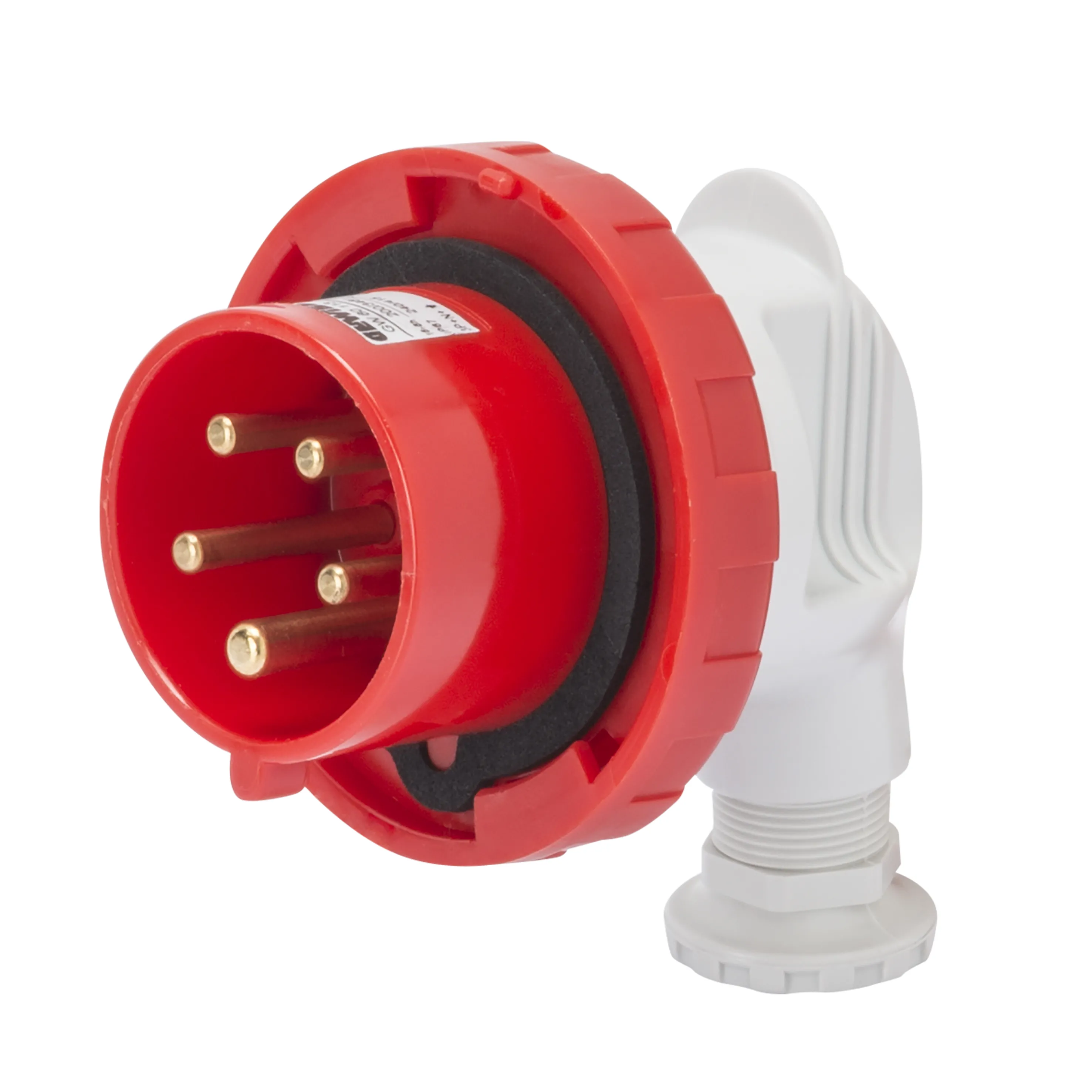 Fisa 90° IP67 2P+E 16A 380-415V 50/60Hz Rosu 9H Cablaj Cu Surub Gewiss GW60111