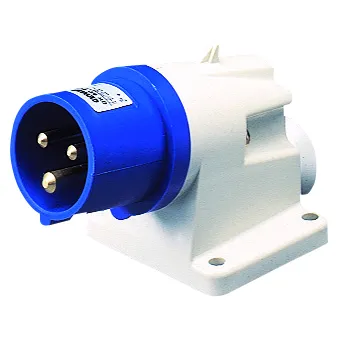 Fisa Dreapta cu montaj aparent In Unghi De 90° IP44 2P+E 32A 200-250V 50/60Hz Albastru 6H Cablaj Cu Surub Gewiss GW60415