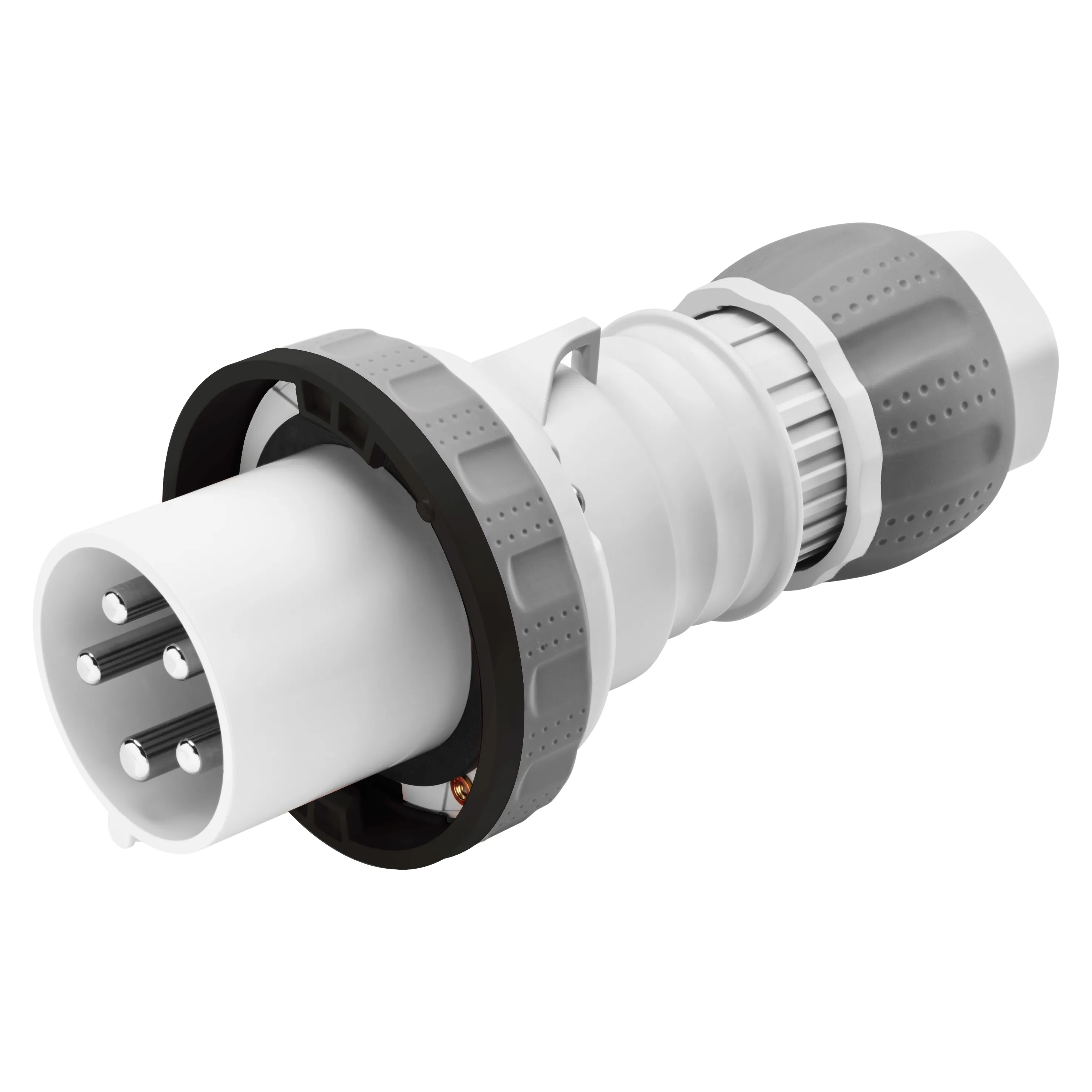 Fisa Dreapta HP IP66/IP67/IP68/IP69 2P+E 125A 480-500V 50/60Hz Negru 7H Terminal Manta Gewiss GW60667H