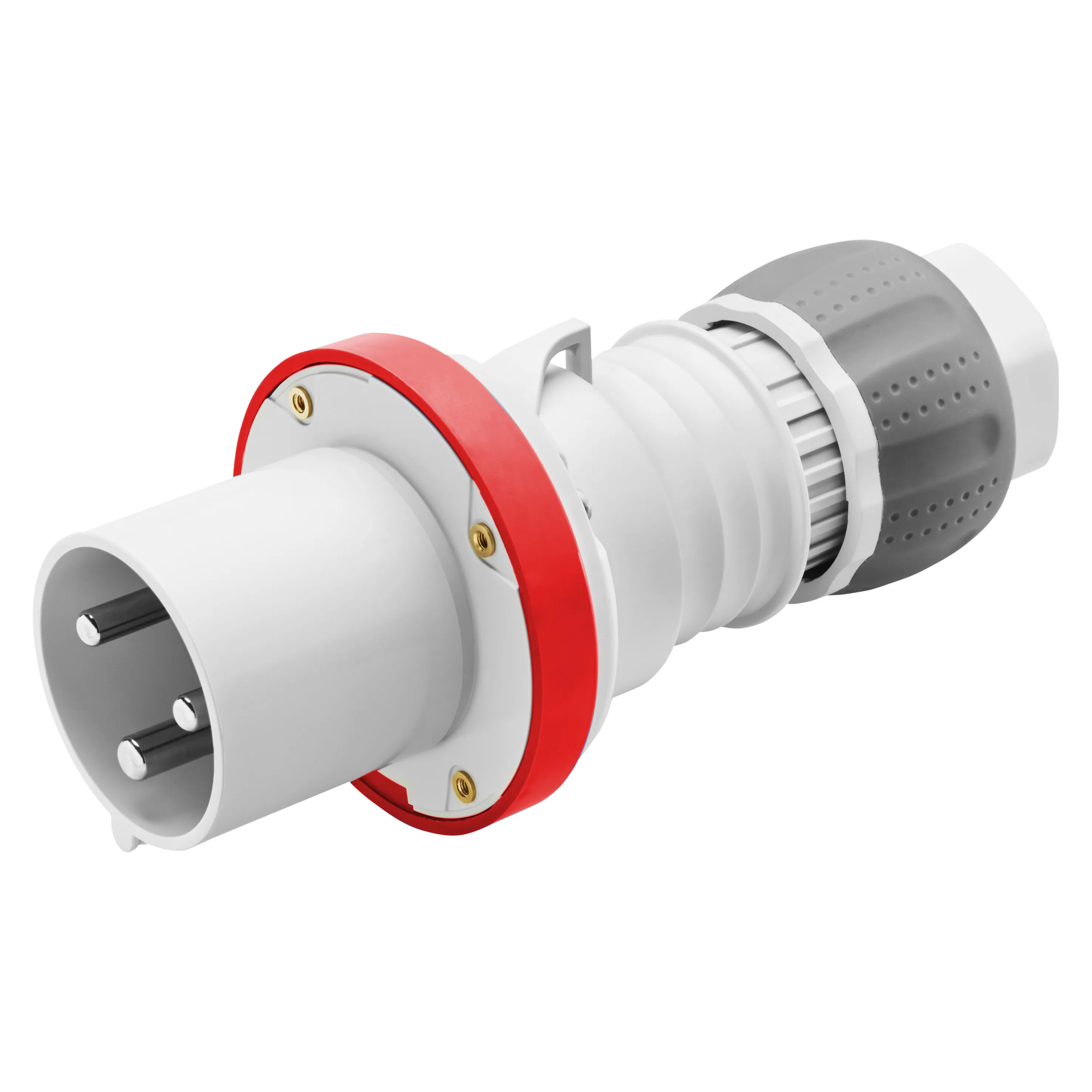 Fisa Dreapta HP IP44/IP54 2P+E 63A 380-415V 50/60Hz Rosu 9H Terminal Manta Gewiss GW61019H