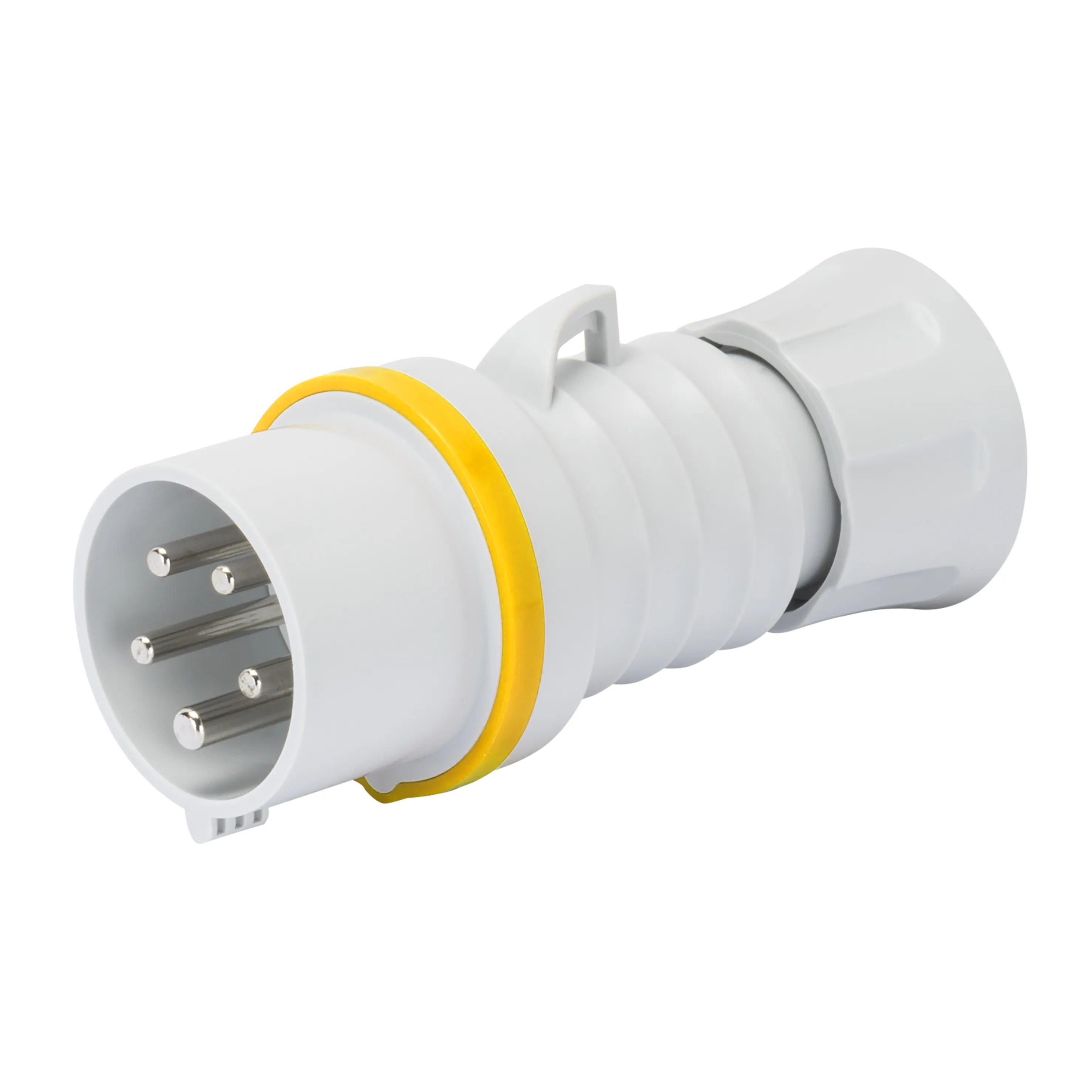 Fisa dreapta hp ip44/ip54 3p+e 32a 100-130v 50/60hz galben 4h cablaj cu surub gewiss gw60013h